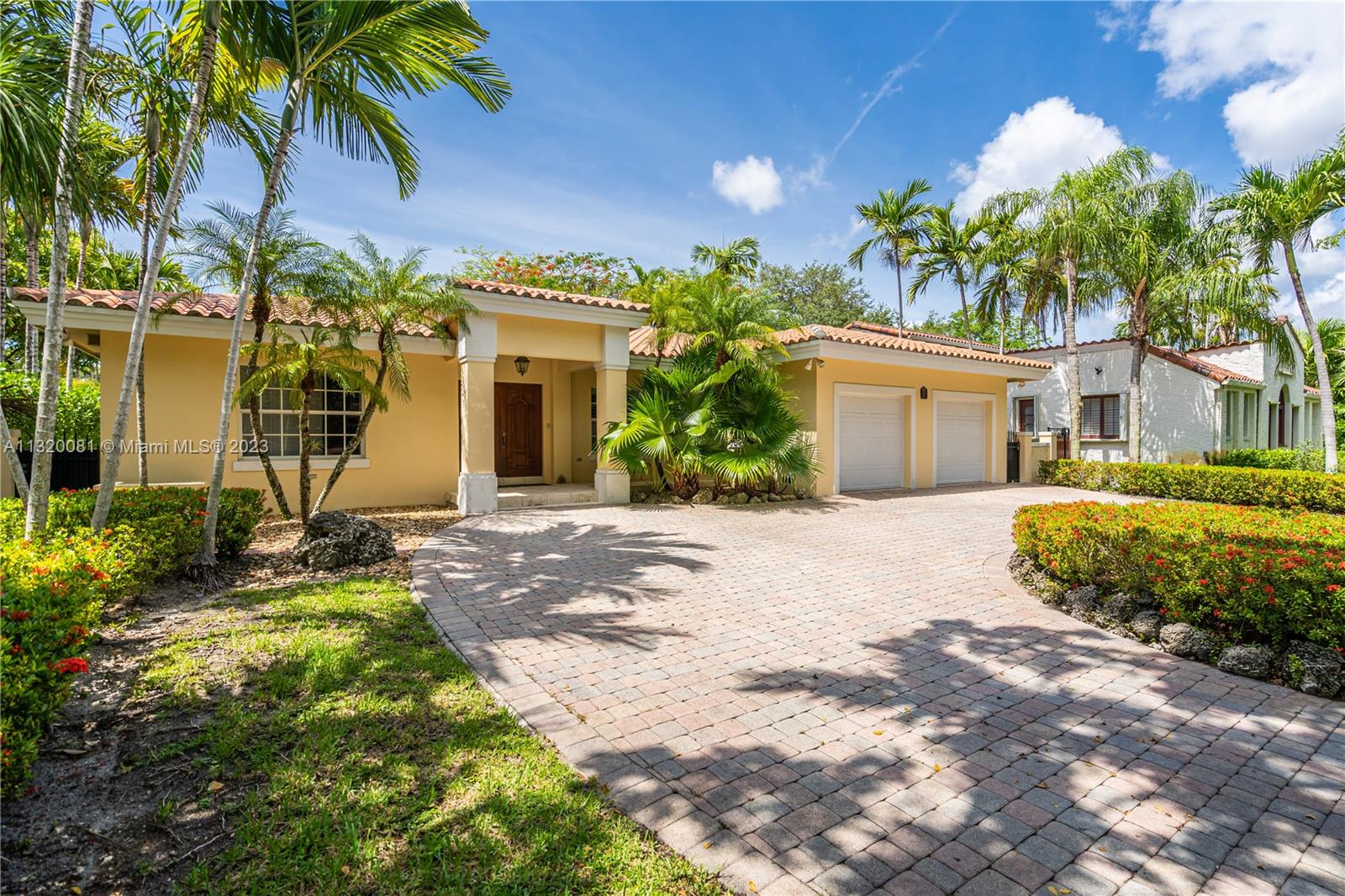 Come see this pristine Coral Gables property. This custom built beauty sits on over 10,000 sqft private lot. Super spacious home with high ceilings and tiled throughout. Split floor plan with plenty of room for entertaining inside and out with enough room to put in a pool if desired. Centrally located in the heart of Coral Gables and walking distance from Miracle Mile and tons of restaurants and shops. A+ schools as well. No HOA.