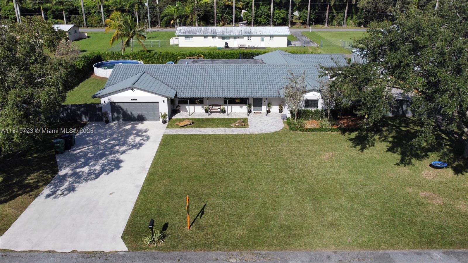 driveway and front yard