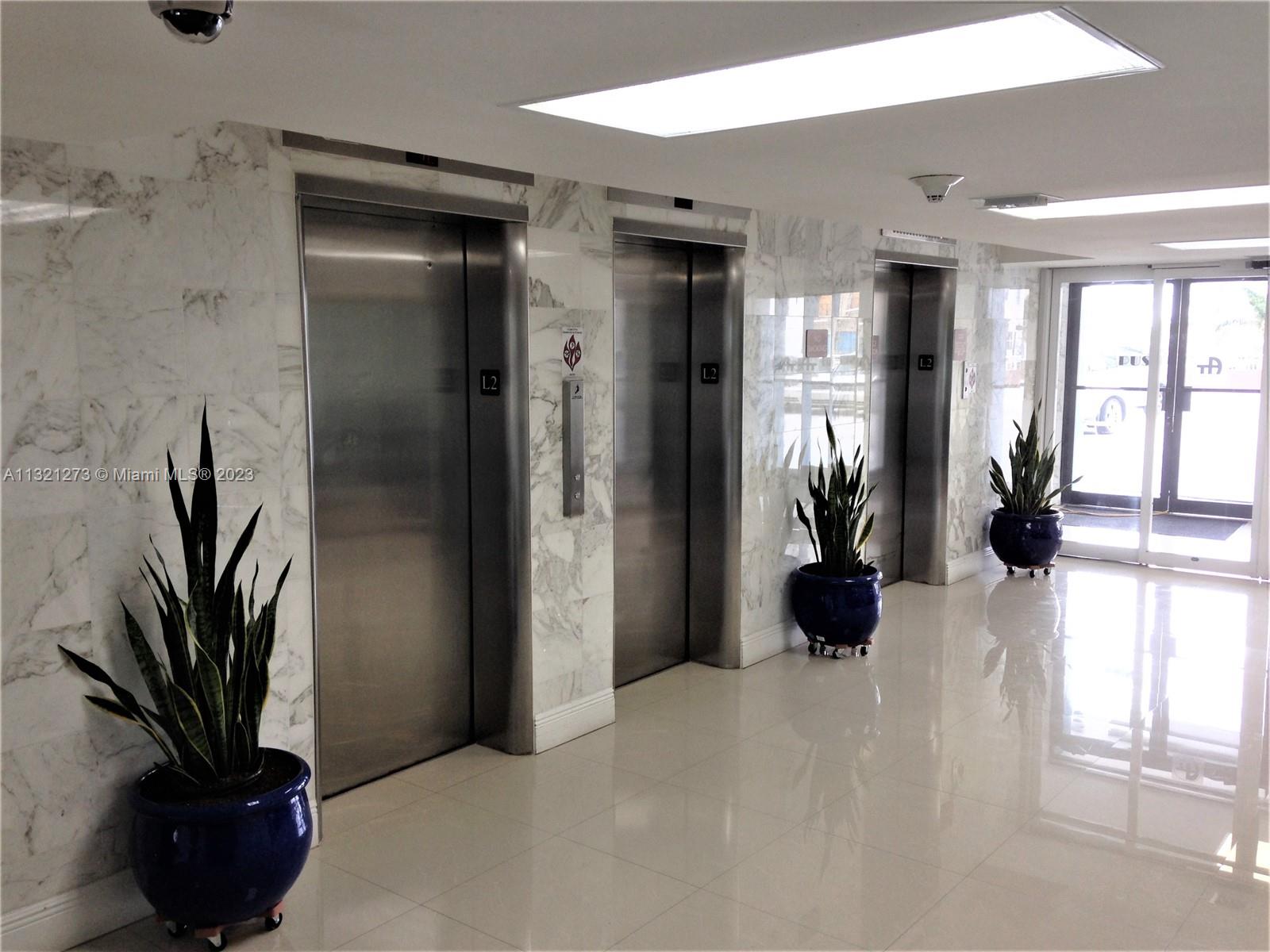 Second floor elevator area