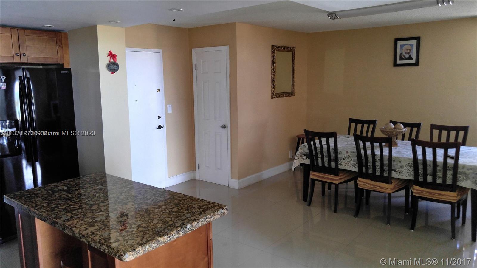 from kitchen to dining area