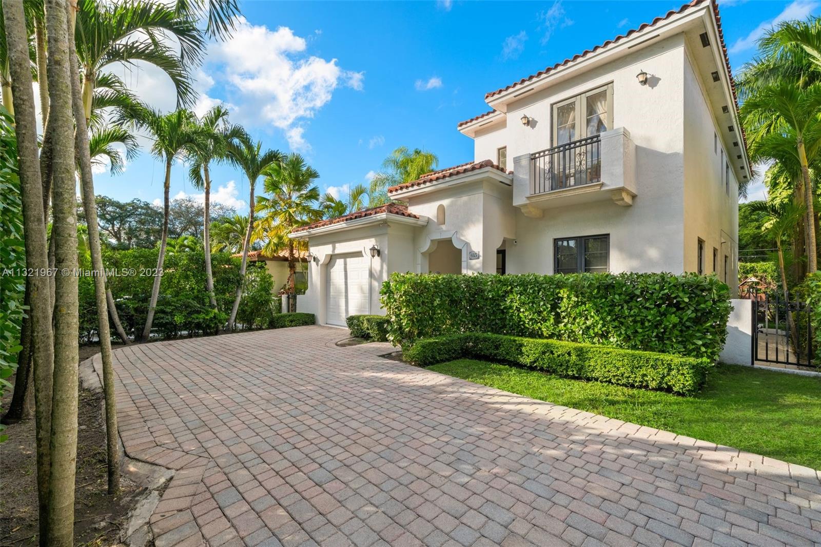 Located in the heart of Coral Gables, this 4-bedroom, 3-bathroom 2,861 SF home offers a spacious floorplan with oversized rooms and high ceilings. The impeccably designed two-story residence has an open layout with a grand foyer entry leading to the living room and formal dining room. The beautiful kitchen overlooks a family room, with views of the stunning backyard. The second-floor primary suite features a spectacular and sizeable terrace overlooking the pool and garden. The outdoor space is perfect for entertaining, with an expansive covered patio, built-in barbeque, large pool, artificial turf and plenty of landscaping for optimal privacy.  Additional features include impact windows and doors. Close to Merrick Park, Miracle Mile and the Biltmore Hotel and golf course.