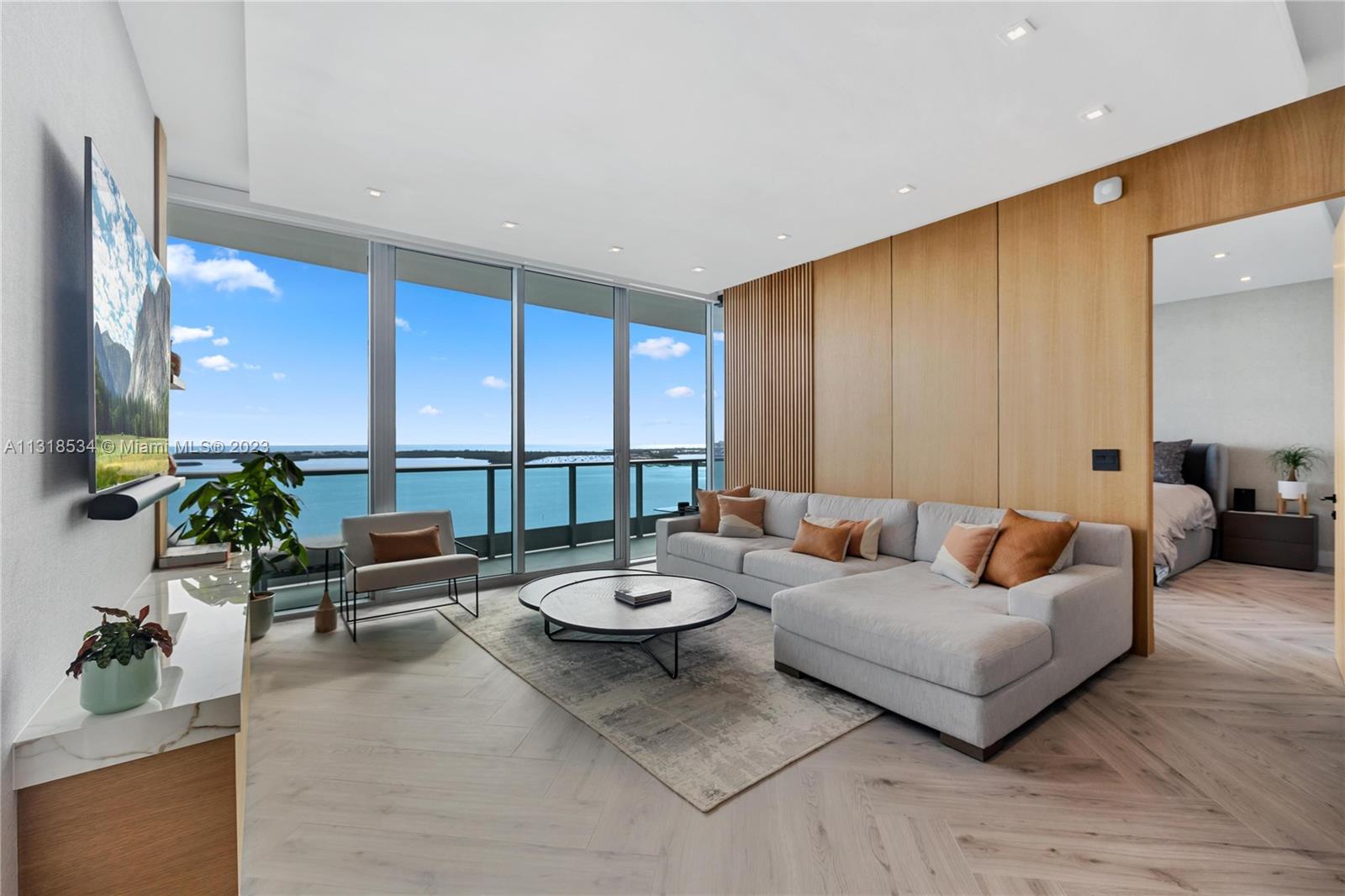 ***3-6 month rental only*** One of a kind completely renovated Jade Brickell turnkey waterfront unit. No detail was spared in this FURNISHED 2 BD 3 BA 1730 SF unit on the 29th floor. The private entry foyer opens up to a custom office looking out to the bay. Custom white oak floors throughout with walk in closets. Furnishings feature Restoration Hardware & Addison House. Washer/Dryer in unit along with 1 valet parking space. Rate may vary depending on length of stay.