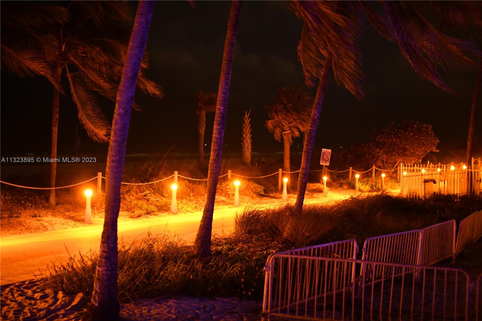 New boardwalk at night