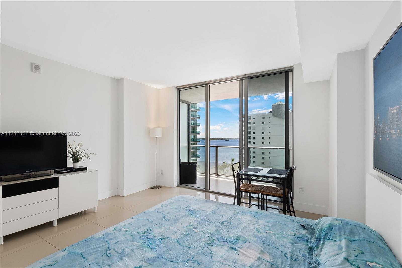 Beautiful Studio with floor to ceiling windows overlooking the bay and the gorgeous Miami skyline. Bright and spacious, tile floor throughout, huge balcony. Among its wonderful amenities, you will find a 24-hr concierge center, 24-hr valet guest service, resort-style mezzanine with 50-foot lap pool & heated whirlpool, deluxe health spa, high-definition theater, fully equipped state-of-the-art fitness center, and an exclusive roof sky-deck with its own private pool, along with a children's playroom and several snazzy lounges. Walking distance to shops and restaurants. Excellent investment or residence, minimum 30-day lease.