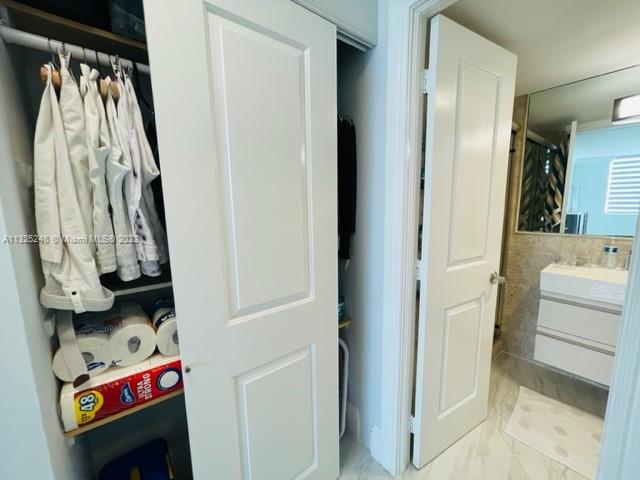 The left Closet in the Master Bedroom