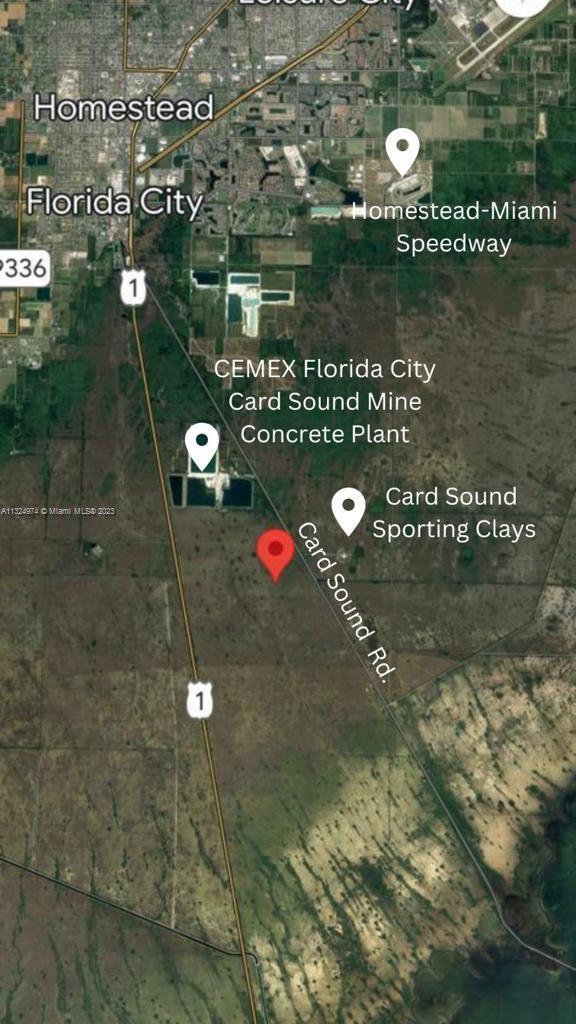 Great opportunity to purchase 1.35 acres of land in the Southern part of the growing Homestead area. MOTIVATED SELLER. Excellent investment opportunity. No road access currently to this lot. Close to the Florida Keys. EXISTING LAND USE: 802 - VACANT, PROTECTED, PRIVATELY-OWNED. ZONING CODE: AU - AGRICULTURAL / RESIDENTIAL 5 ACRES GROSS.