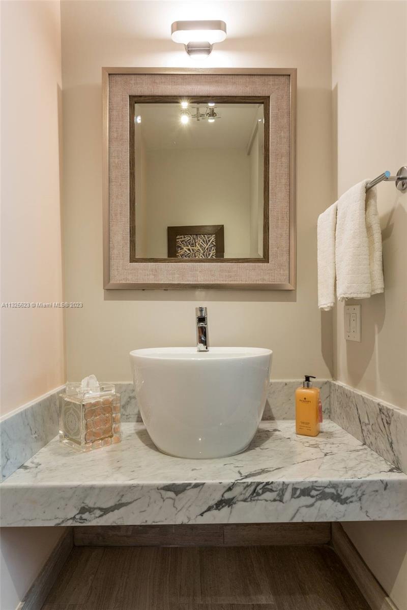 Marble countertop - designer lighting and fixtures