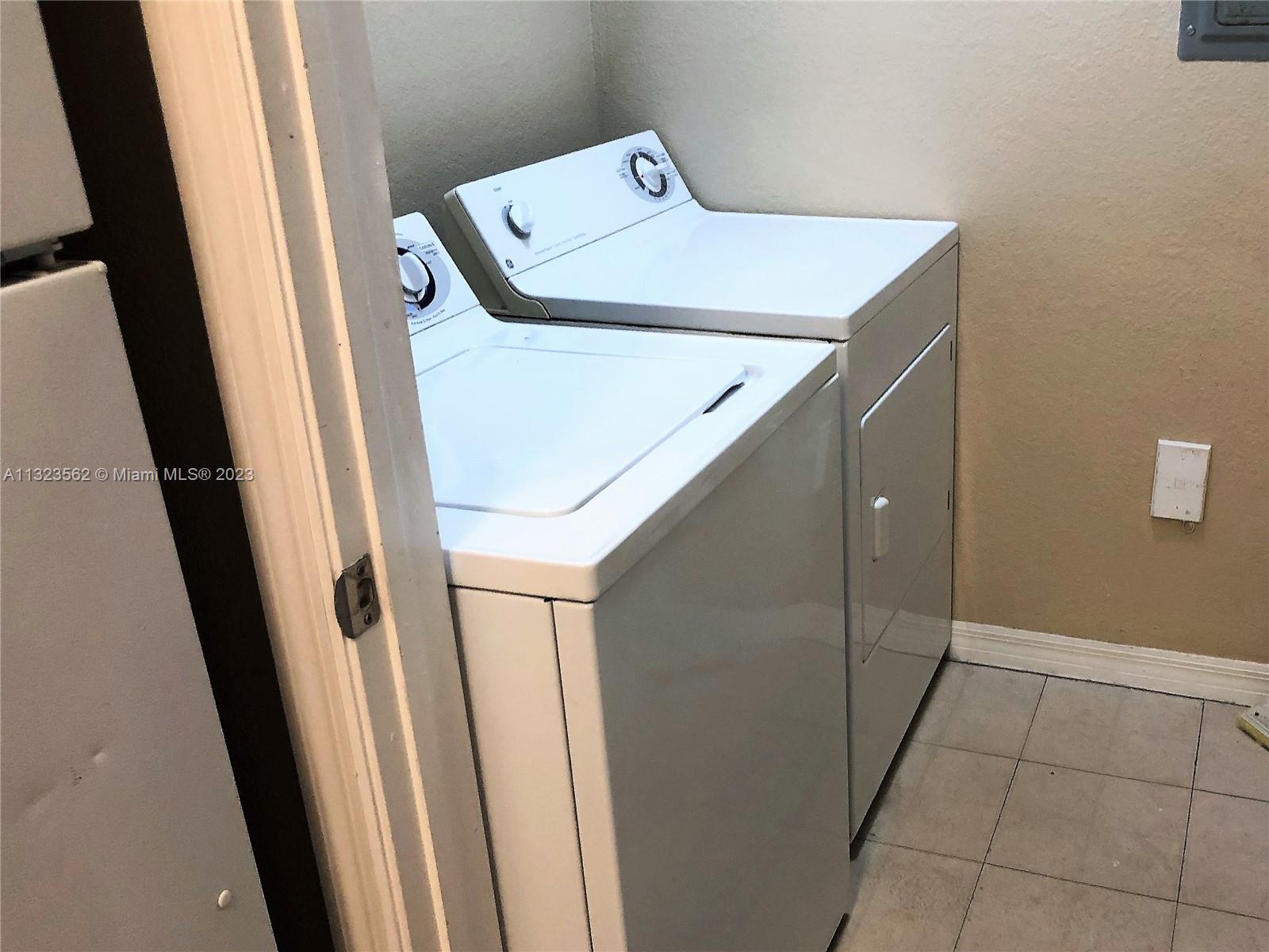 Laundry room in unit