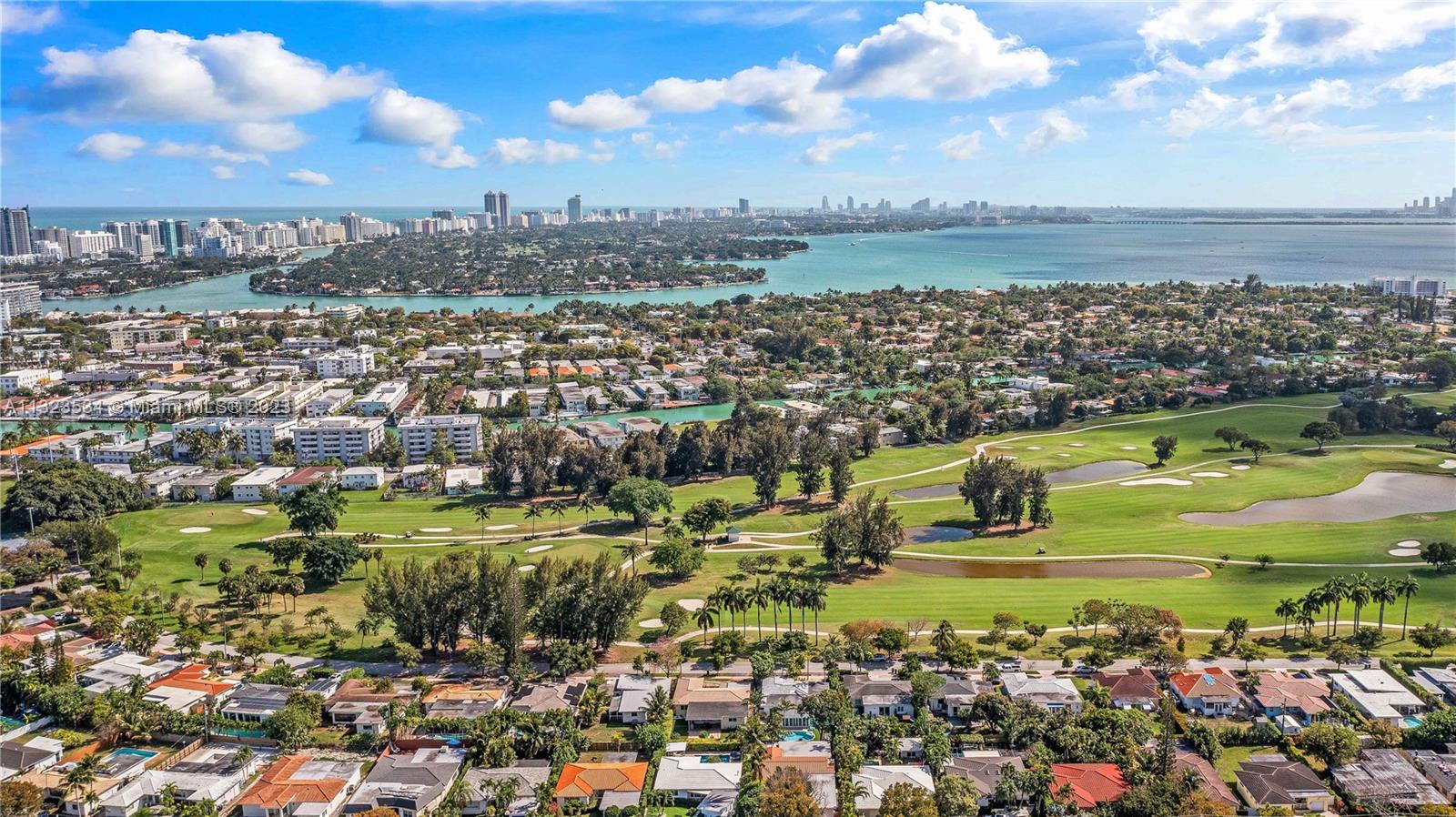 Aerial views of the golf course