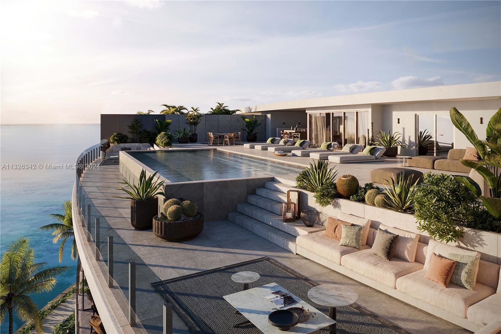 Luce Penthouse 2 in VITA at GROVE ISLE, the most sophisticated residential condominium to date by Miami’s most renowned luxury developer, Ugo Colombo of CMC Grp,native of Milan Italy. Exquisite design & extensive-exclusive amenities in a breathtaking private island waterfront location. VITA’s PH’s & residences are bathed in natural light through floor-to-ceiling windows frame panoramic Biscayne Bay views & feature expansive private outdoor spaces for effortlessly elegant indoor-outdoor living in South Florida’s marvelous climate; Clubhouse w/restaurant, tennis courts, pickle ball, padel & much more-Fact Sheet att’d. Details from floor plan flow & smart home function to selection of marbles at Italian quarries is personally overseen by Ugo. Penthouse with private pool and summer kitchen.