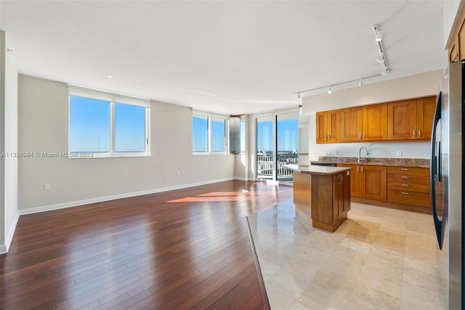 Beautiful wood flooring.