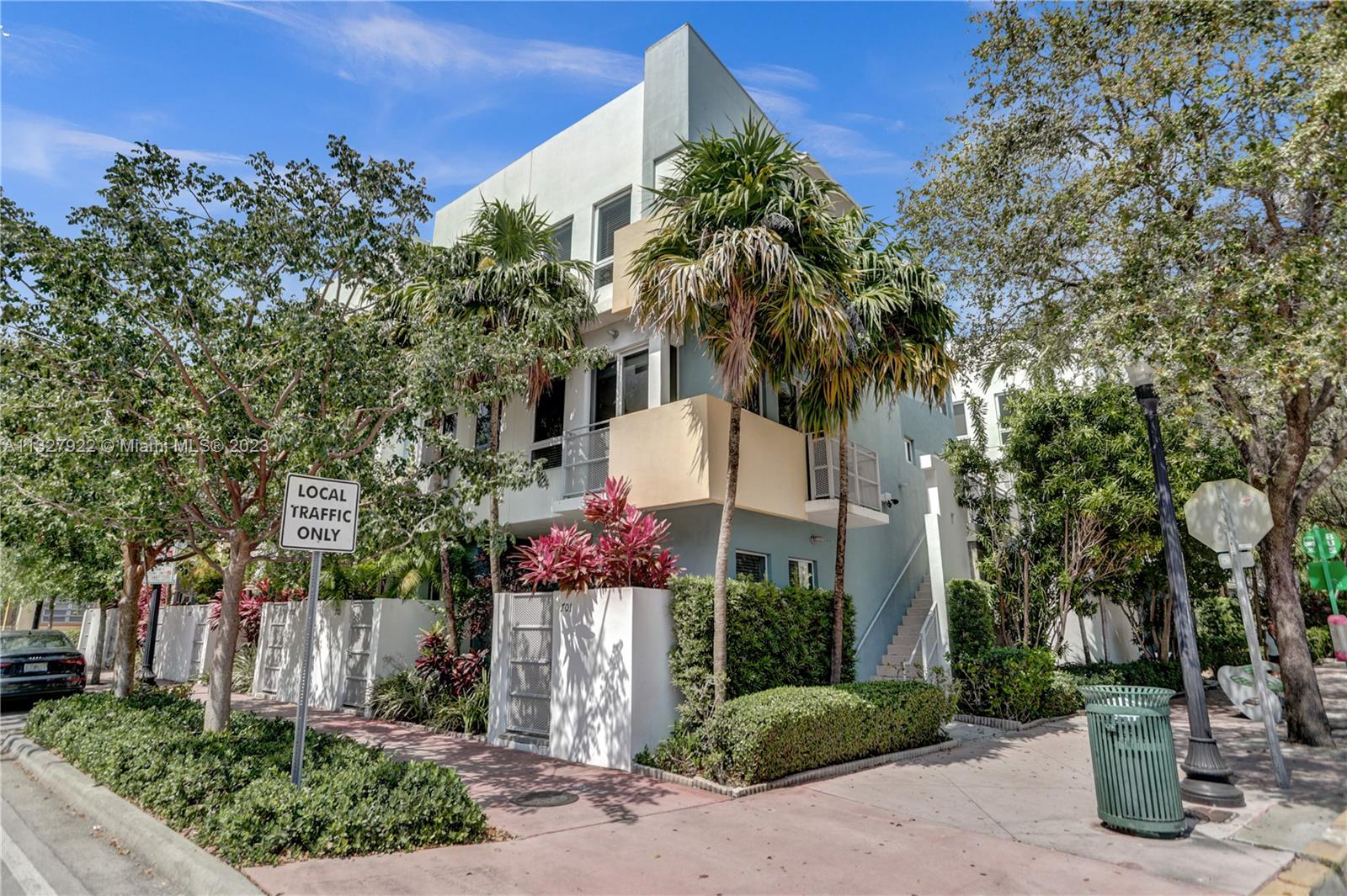 This tri-level townhome built in 2000 is in the famed "South of Fifth" chic neighborhood of South Beach. This 2 beds and 1.5 bath home is only 2 blocks from the clear blue Ocean water & only 3 blocks from the famed historic "Art Deco Drive". The first floor includes a private gated parking garage that can accommodate 1 car and laundry. Very unique property.