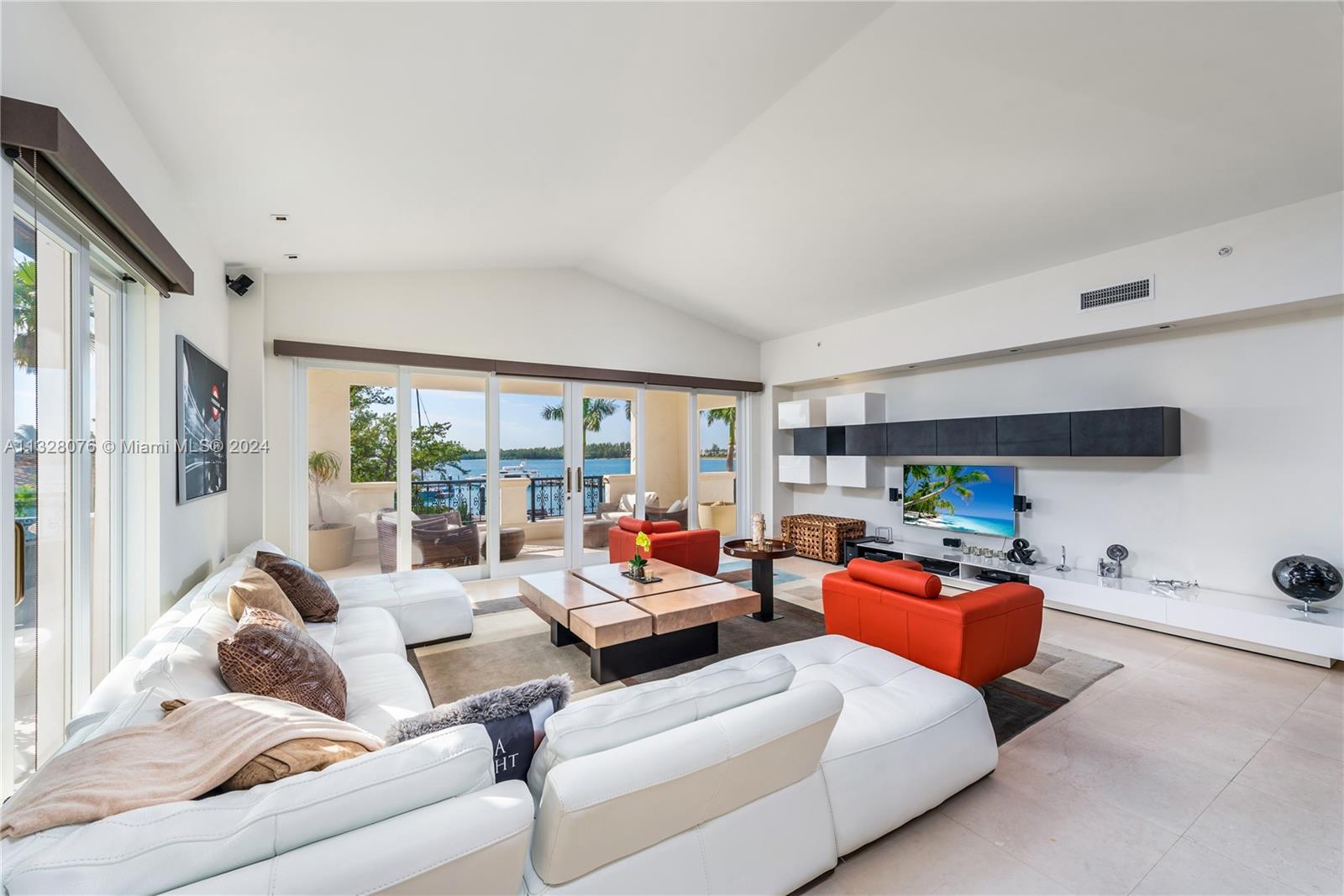Visit this beautiful 3 bedroom, 3.5 bath Bayside Village Penthouse. Features included: 2,744 sq ft interior, beautiful views of the Fisher Island Marina, Ocean and Virginia Key, vaulted ceilings, marble floors, open kitchen with top-of-the-line appliances, impact glass doors, corner unit with expansive terraces, offered fully furnished. Don't this exceptional offering!