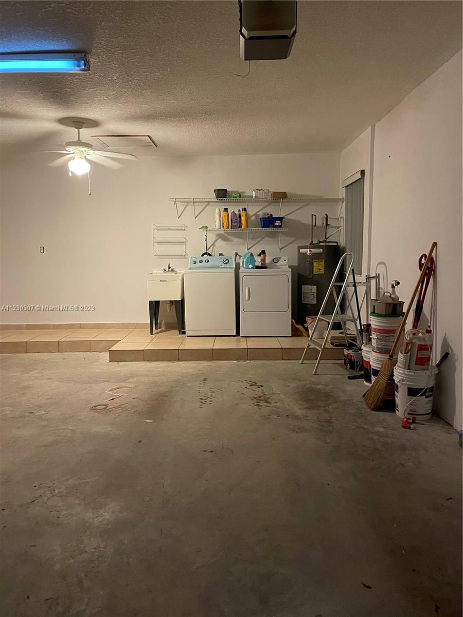 Laundry in Garage