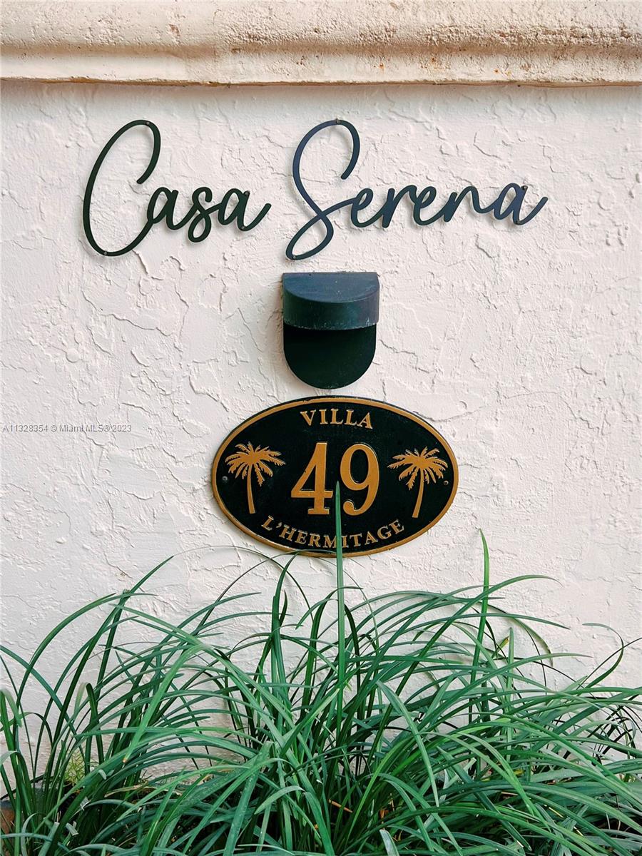Welcome to Casa Serena - Villa 49 at L'Hermitage, one of Miami's most exclusive enclaves in Coconut Grove.