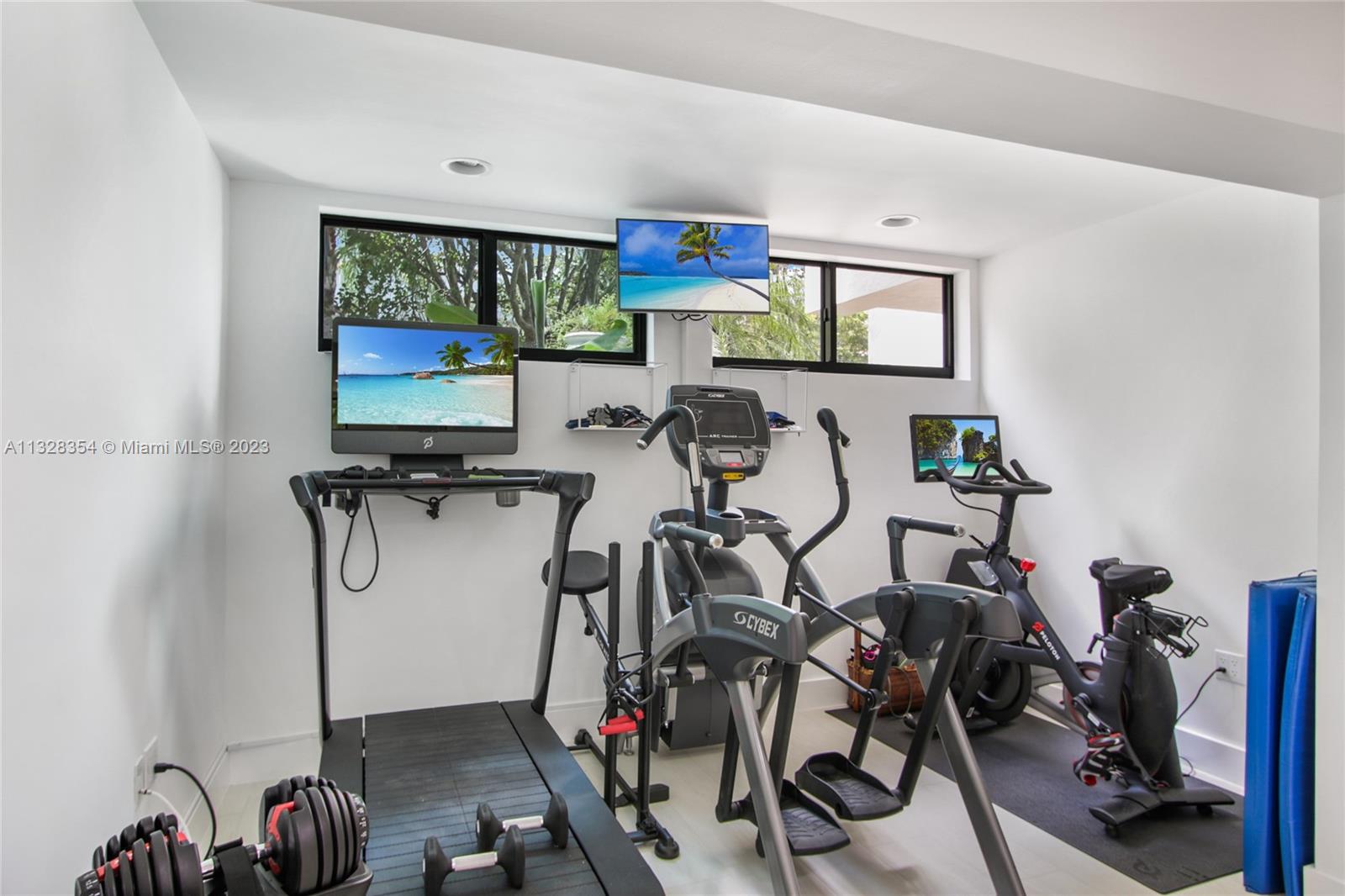 Great gym area on ground level, can be converted to a 5th. bedroom or den