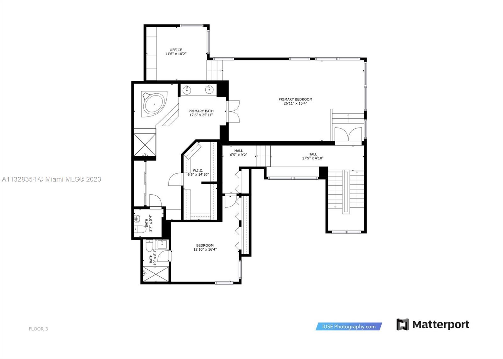 CASA SERENA's 3rd. Floor Floorplan
