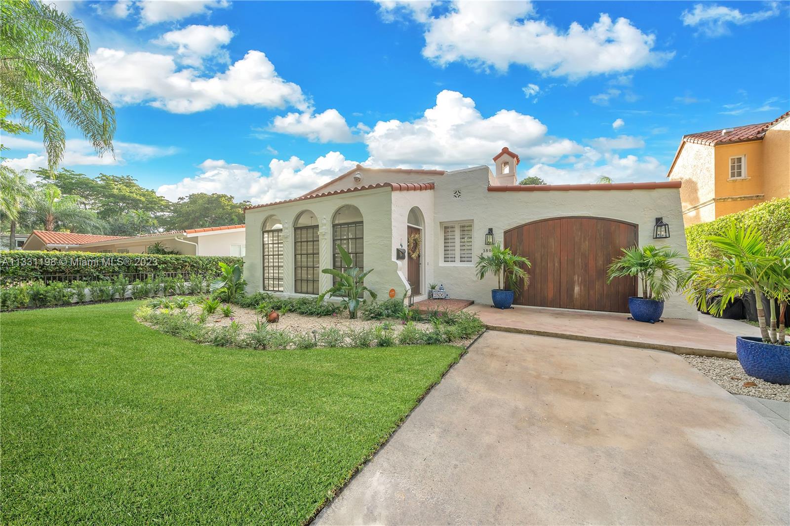 The property is listed at the appraised value. Welcome to "Amazing Columbus", hidden in between gorgeous 100-year-old banyan trees you can have the opportunity to own a charming 1920s piece of historic art on Millionaires Row! This beautiful Old Spanish home has been remodeled to perfection. The property offers a fabulous lifestyle within a historical residential area within walking distance from the Biltmore Hotel, Venetian Pool, Salvadore Park, golf courses, culture & entertainment, & fine shopping & dining. Enchanting in all aspects, the property features a 2/2 in the main house with detached 1/1 in-law quarters. Complemented features: stunning new kitchen (w/quartzite), new appliances, new roof, new foundation, oversized master closet, & custom closets. SqFt (Adj): 2,026