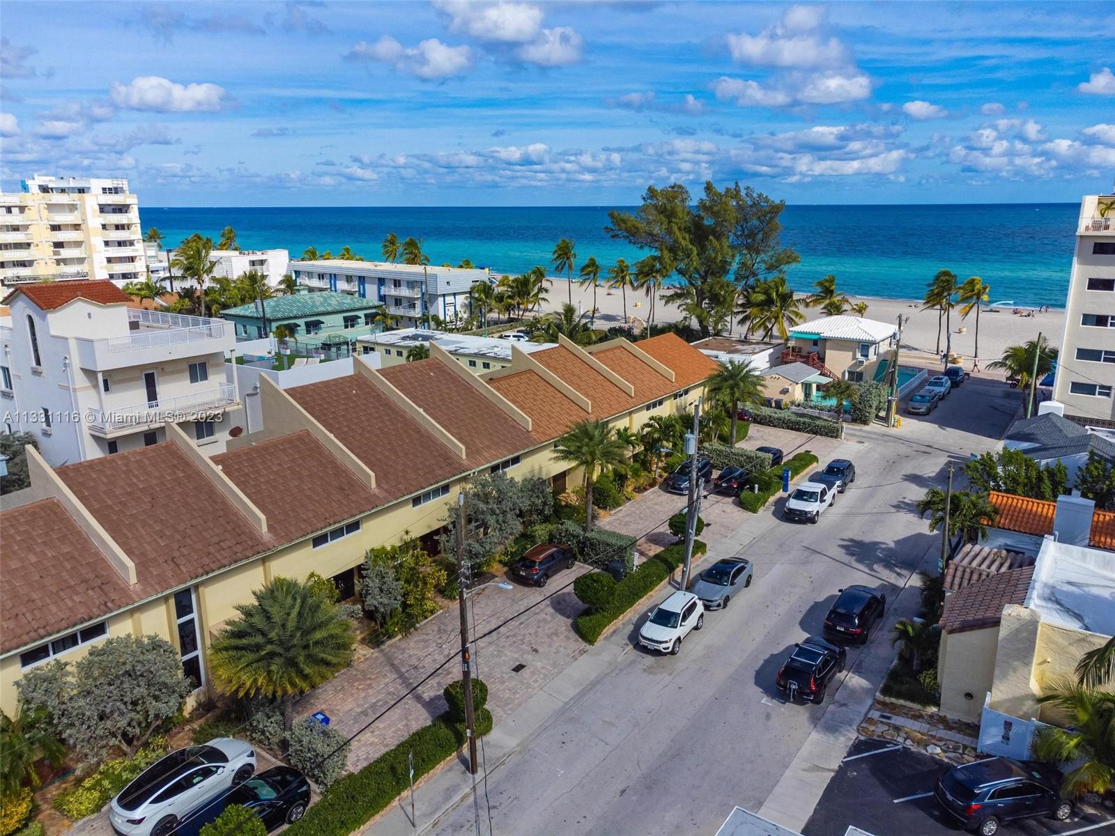 The only townhouse on Hollywood Beach under $1,000,000 right in the middle of the Ocean and Intracoastal!!!