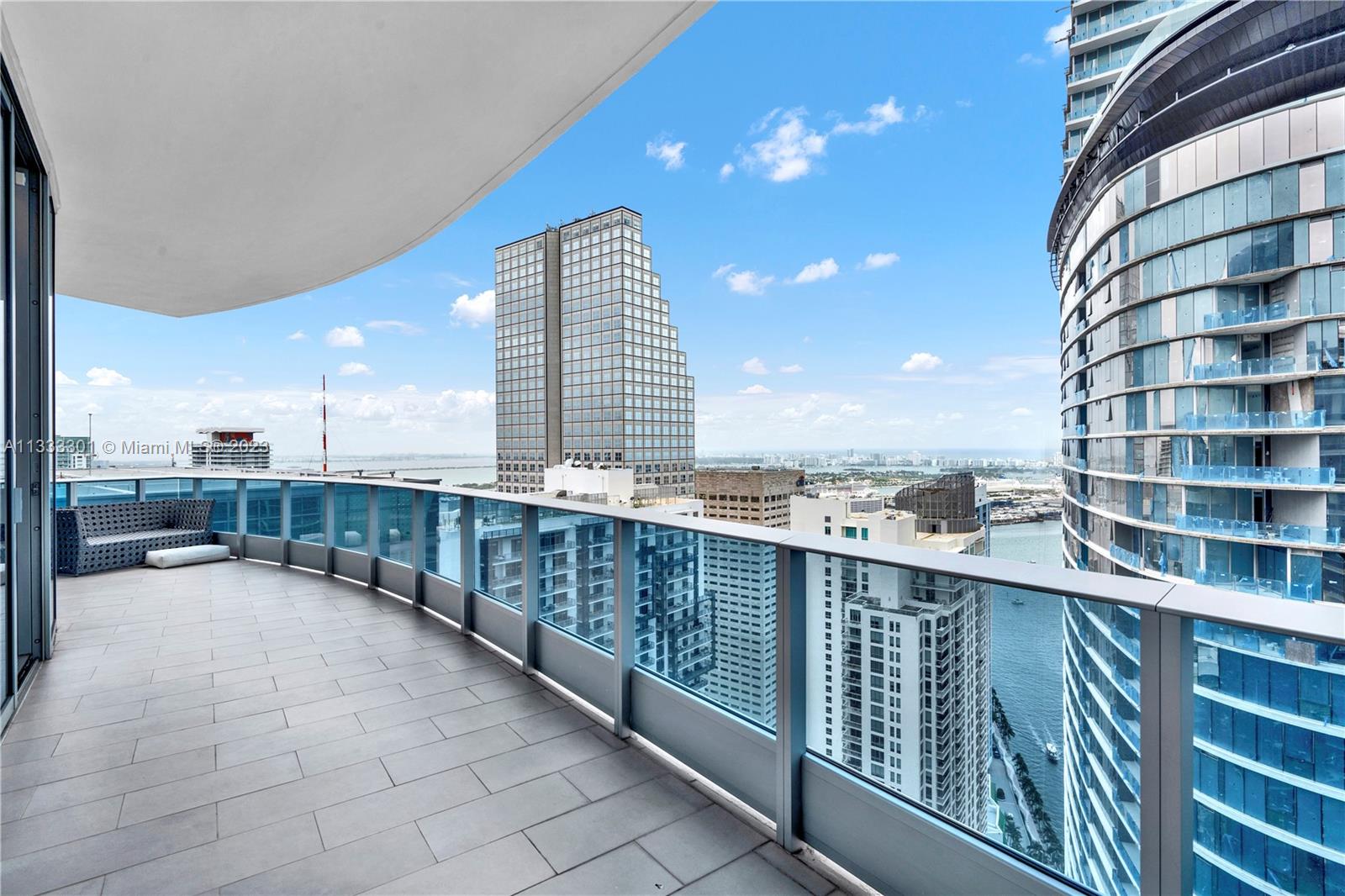 View of second living room balcony