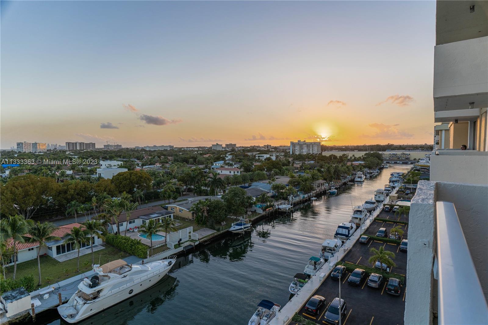 Enjoy the sunset from your balcony.