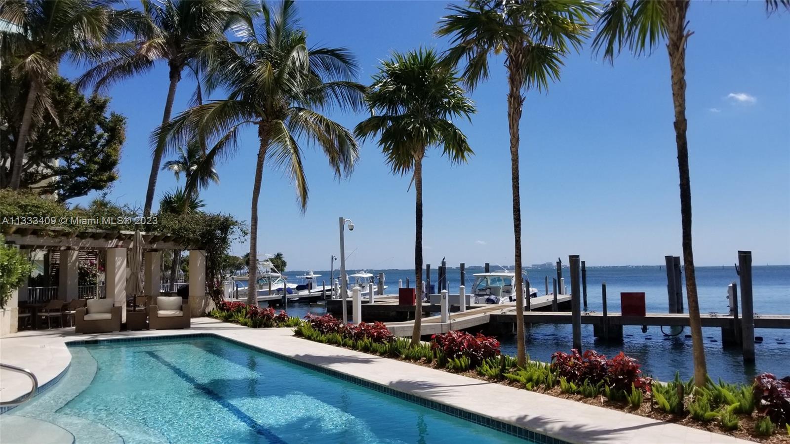 Private waterfront residence with only 10 units in the heart of Coconut Grove, right on Biscayne Bay with direct ocean access; deep-water Marina, dock 17 x 46 included and 3 parking spaces. This beautiful residence offers private foyer, high ceilings, impact windows, Poggenpohl kitchen, breakfast nook, 3 bedrooms-suite, 1 half bath, marble floors throughout, expansive terraces and beautiful views of Biscayne Bay. Amenities include 60 ft lap pool, Jacuzzi, exercise room and BBQ area. This boutique building offers tranquility and a wonderful lifestyle, renovated lobby, newer roof, and A/C.