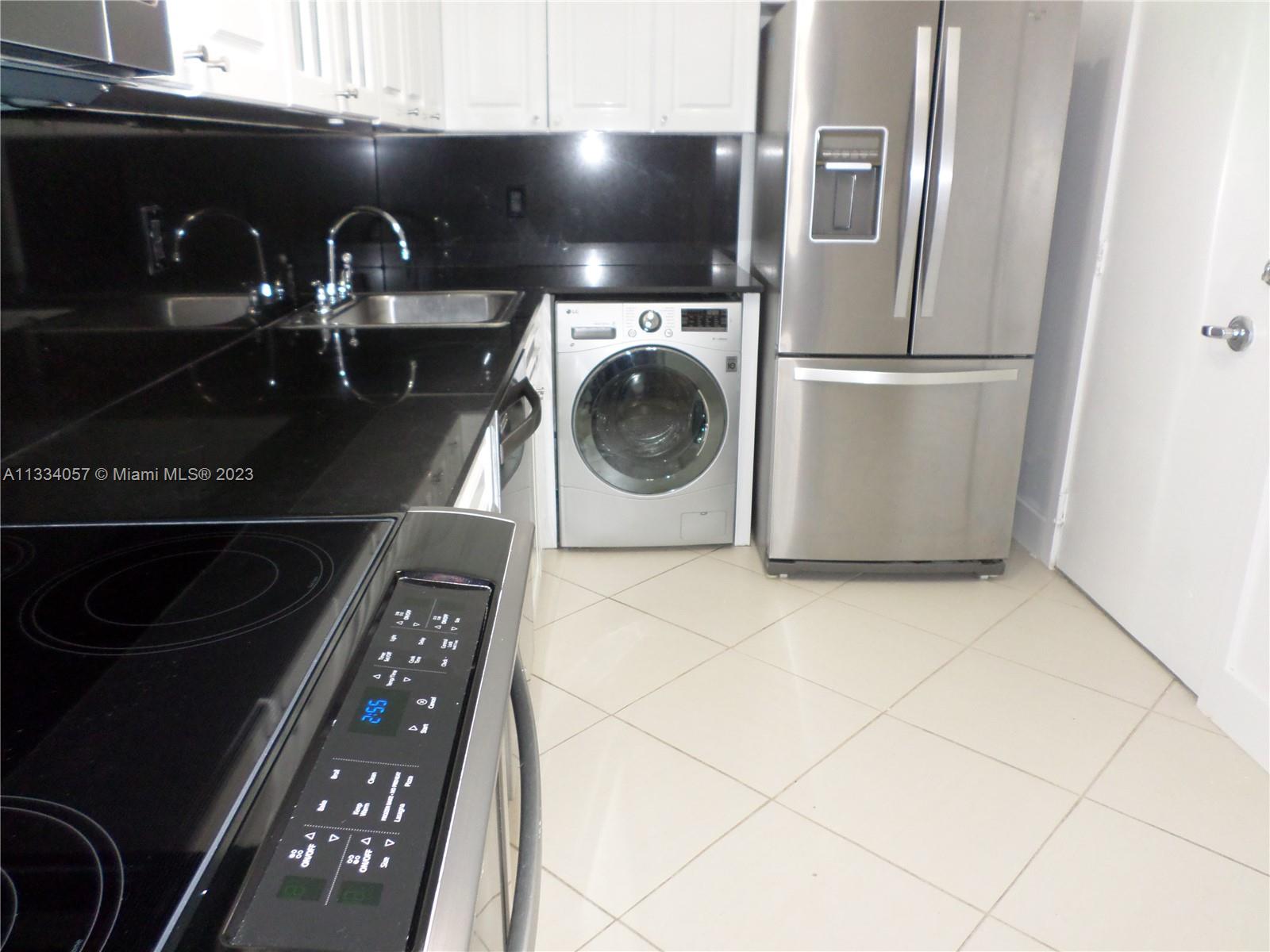 Brand new SS appliances & washer & dryer combo.