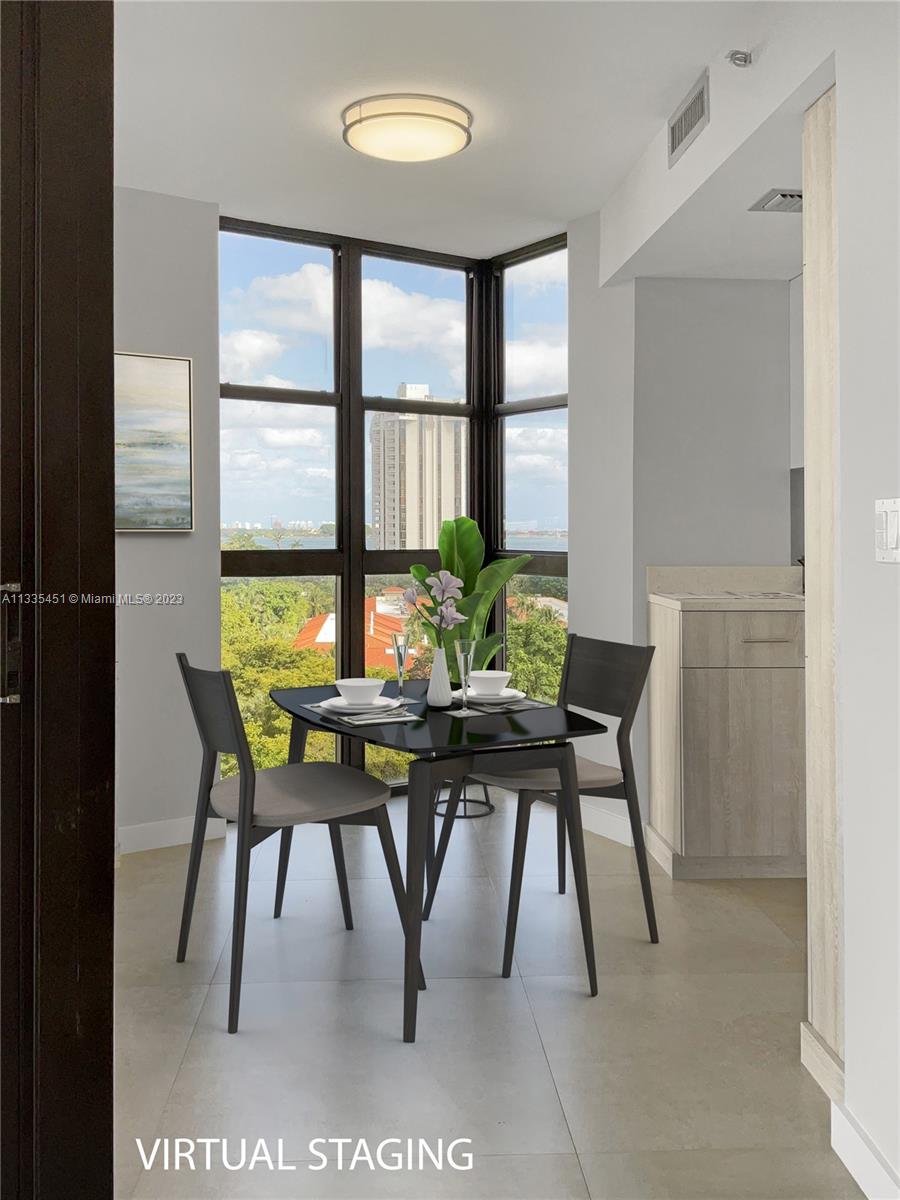 Breakfast nook with views of Bay