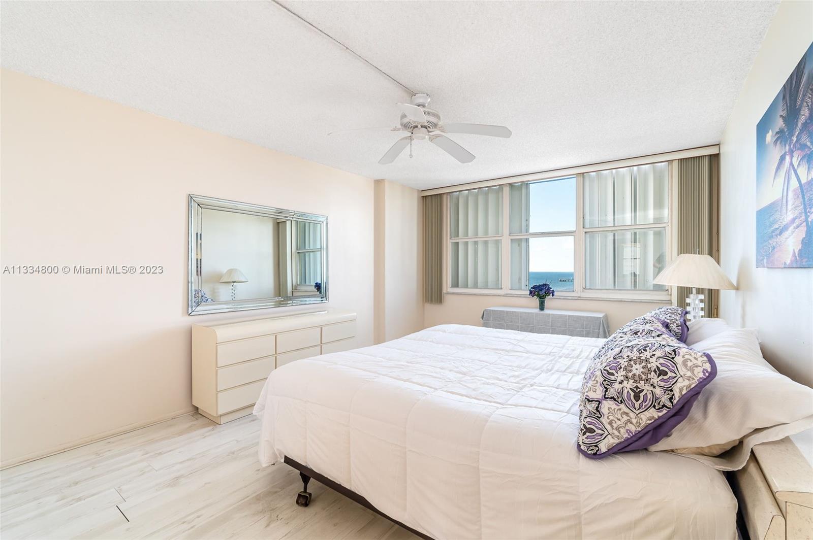 Master bedroom with ocean view