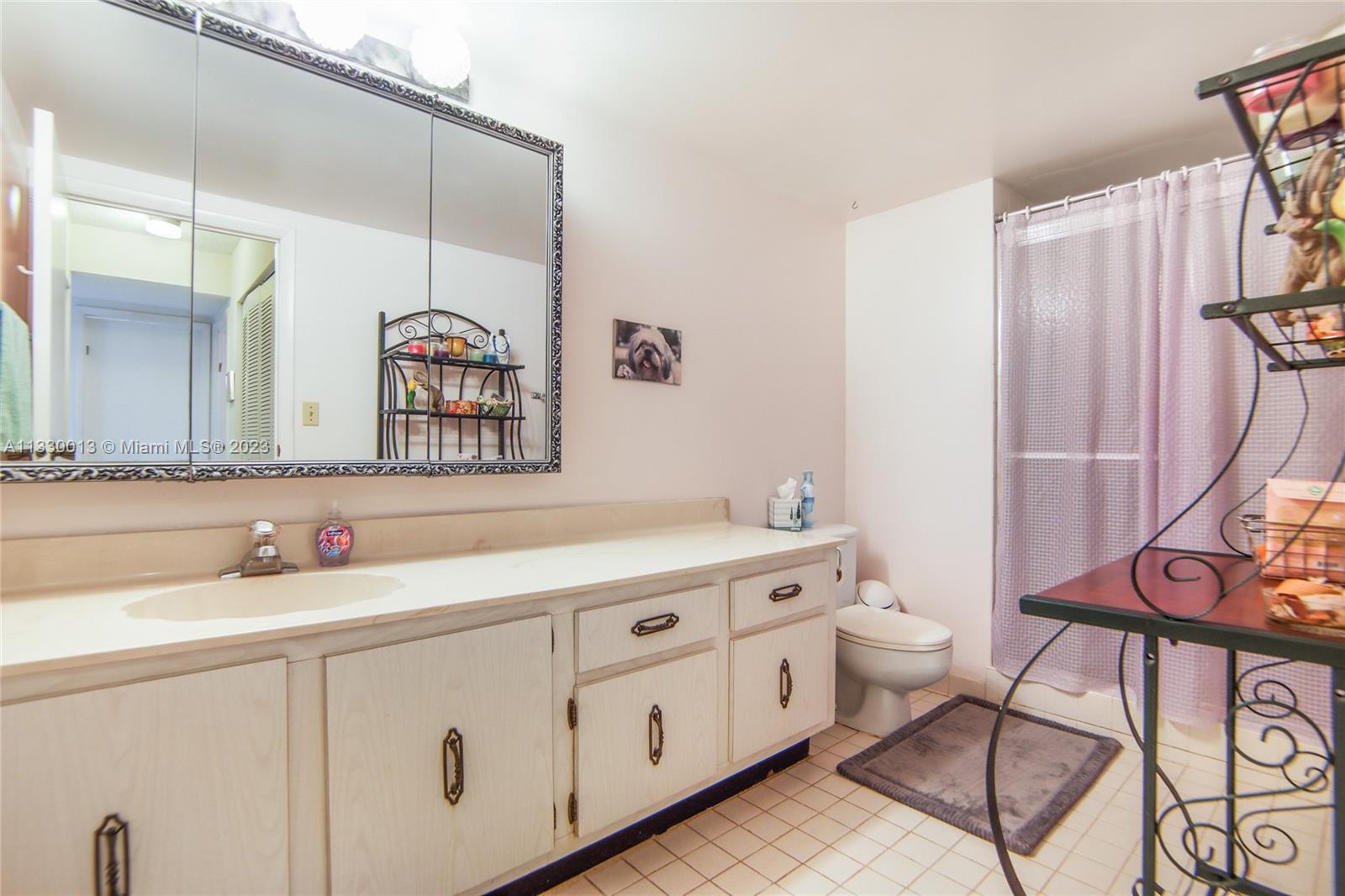 Guest bathroom with shower