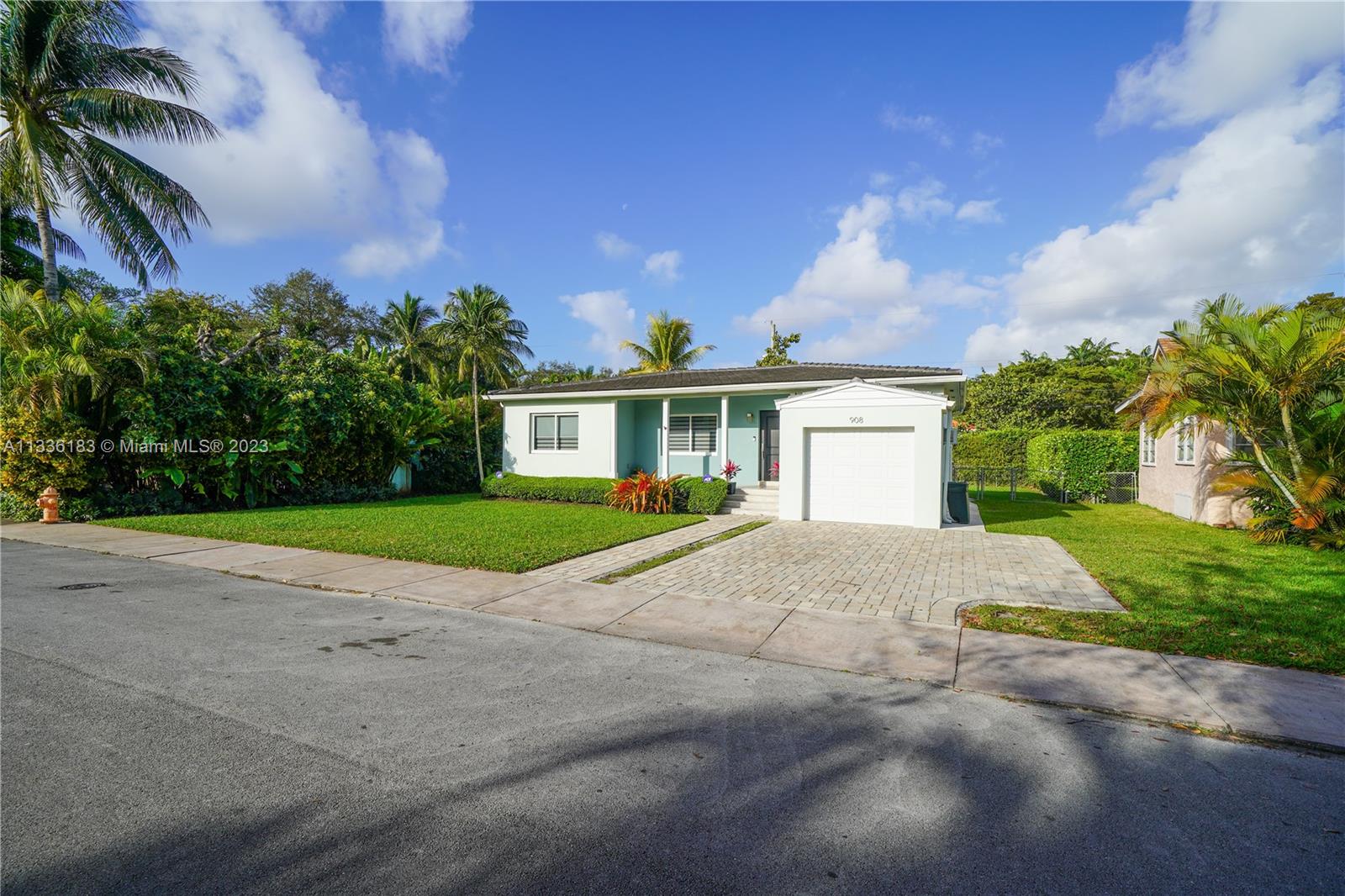 Charming 2 bedroom 1 bath single family home located in Coral Gables. This beautiful home features impact windows and doors, new floors, a complete new roof installed in 2017, fresh paint, updated bathroom, washer & dryer, dishwasher, and ample yard space for entertaining. Minutes away from Miracle Mile, Downtown Coral Gables, Shops at Merrick Park and much more!