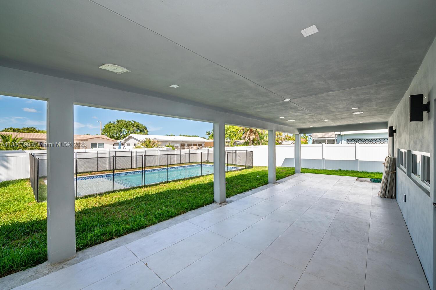 Covered terrace