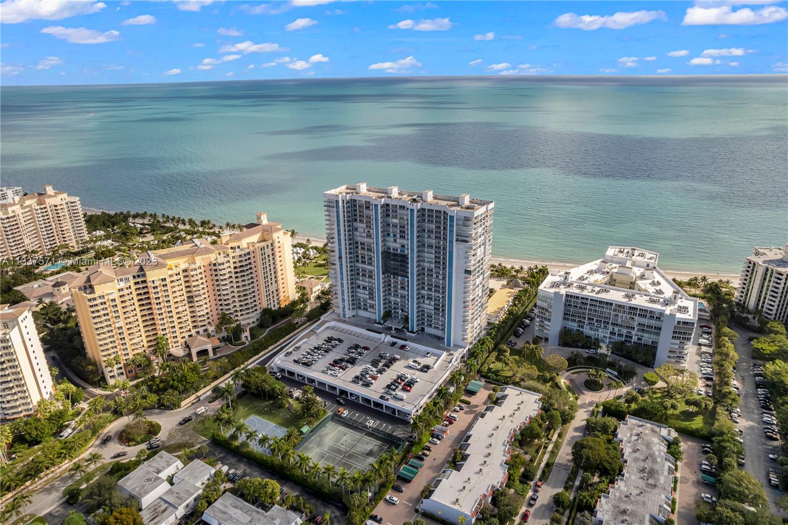 ********************** KEY BISCAYNE CASA DEL MAR ***********************
CONDO UNIT 2 BEDROOMS, 2 BATHS WITH DIRECT OCEAN & POOL VIEWS, INTERCOASTAL VIEWS FROM MASTER BEDROOM & 2ND BEDROOM. SPACIOUS LIVING AREA THROUGHOUT, EXTRA SMALL ROOM WHICH MAY BE USED AS DEN/OFFICE SPACE. OPEN FLOOR WITH BREAKFAST LIVING & BREAKFAST AREA. MARBLE FLOORS THROUGHOUT, MASTER & 2ND BEDROOM WITH BUILT-IN CLOSETS. LARGE LAUNDRY ROOM WITH WASHER/DRYER WITH 2ND ENTRY TO UNIT. PRIVATE FOYER ENTRANCE WITH ONLY 1 NEIGHBOR. 1 ASSIGNED PARKING SPACE NEAR ELEVATOR. FULL-SERVICE BUILDING INCLUDES POOL, LIGHTED TENNIS COURTS & BASKETBALL COURTS, FITNESS CENTER, GAME ROOM, SAUNA, LIBRARY,24-HOUR SECURITY, GUARD ENTRANCE, LOBBY ATTENDANT, PIRVATE ACCESS TO BEACH. SELLER TO PAY ASSESSMENT IN FULL AT CLOSING. MUST SEE!!