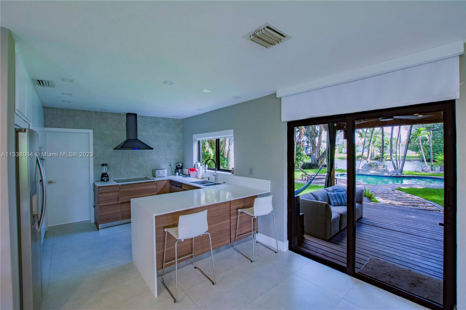 kitchen with top of the line appliances