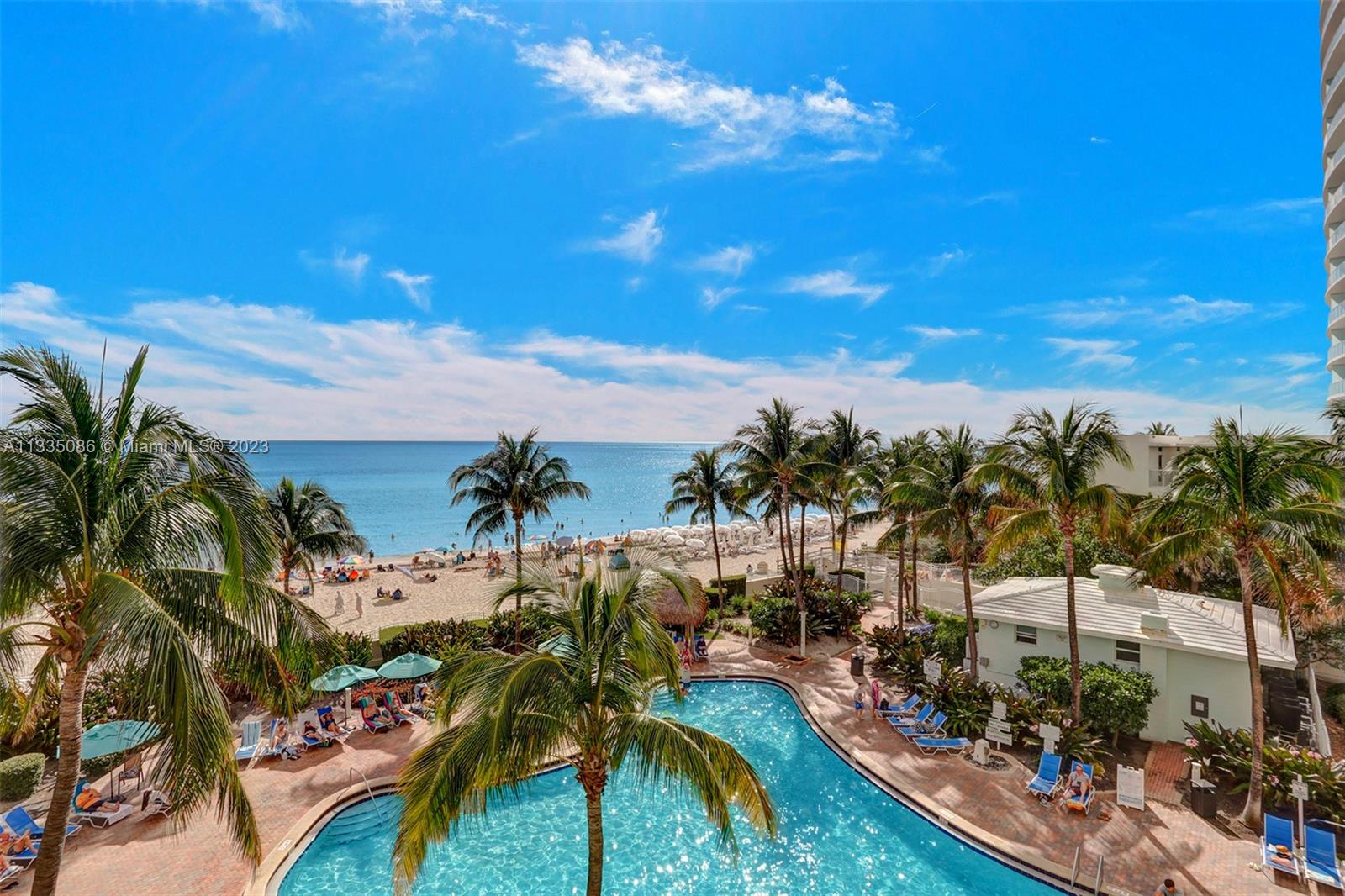 Unit View of the Ocean & the heated private pool