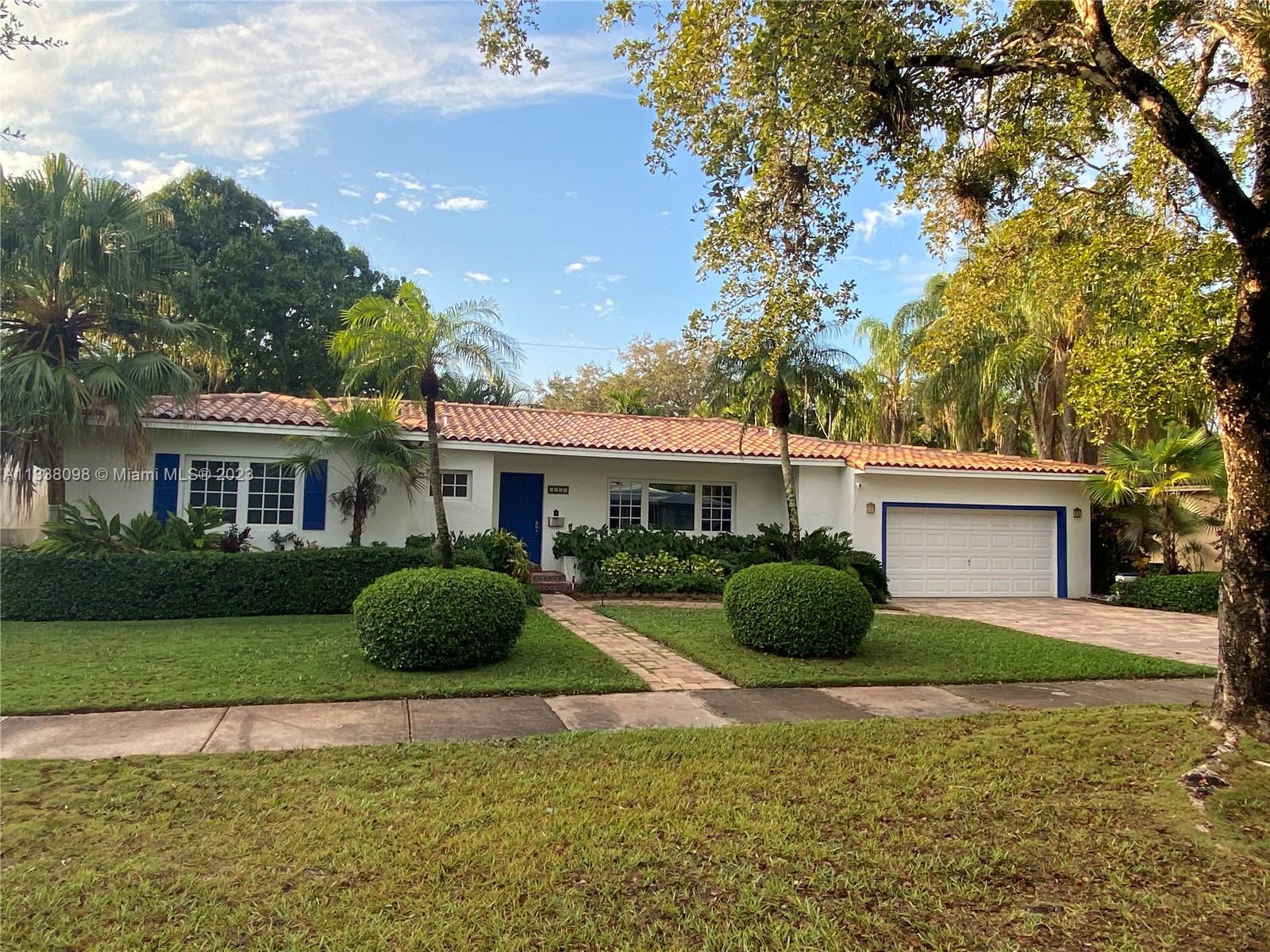 Updated 3BR/2Bath pool home in the heart of Coral Gables w/ a 10,500 sf lot. This crisp, clean home features hurricane windows/doors, renovated kitchen with hardwood cabinets, granite countertops, and SS appliances. The home has a newer pool (2017) with a saltwater system AND heater.  The master bath has been enlarged/ renovated with marble finishes and upscale fixtures. The guest bath preserves original charm with a new Jacuzzi tub, vanity, lighting & flooring.Central AC system includes new duct work installed in 2018.  The garage is insulated with separate AC unit. The wood floors have been refinished and crawl space is sealed and equipped with a dehumidifier. Centrally located near UM, Merrill Park, US1 and minutes from downtown Coral Gables and S.Miami. Full Upgrades  list available.