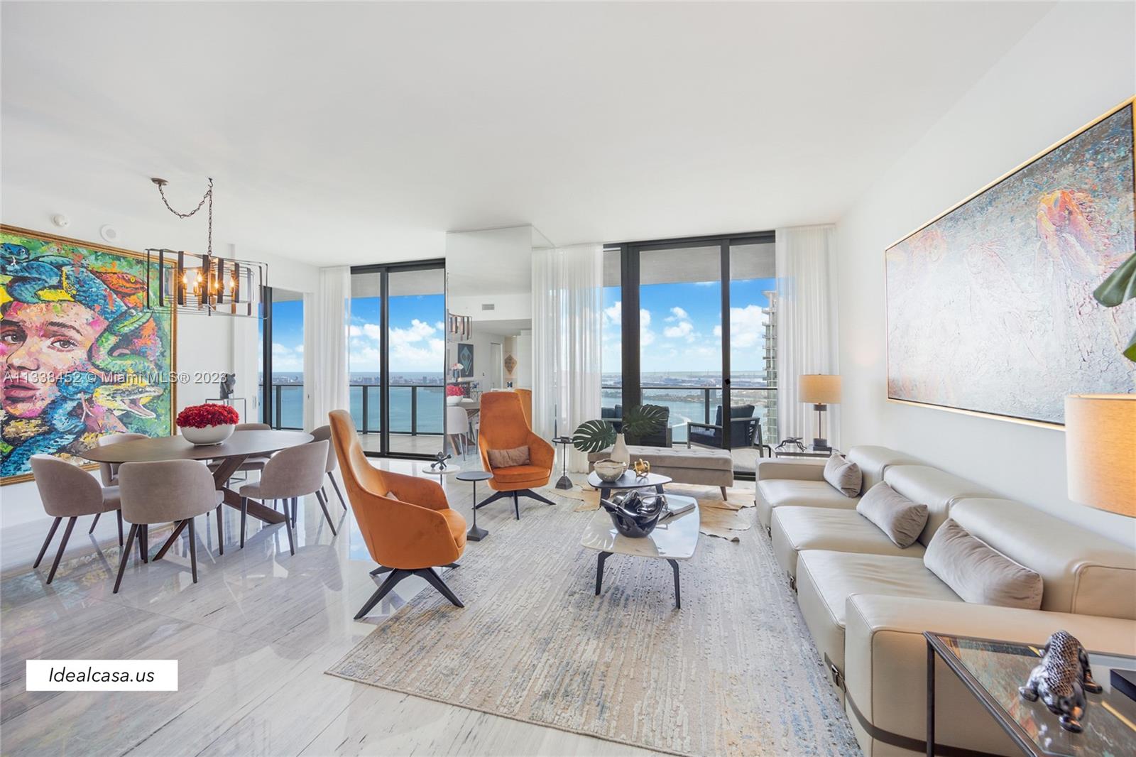 Breathtaking Ocean and Intercostal Views, Paraiso Bay "PH 5002" in the heart of Edgewater, 1,808 SqFt. Walking distance to Wynwood, Art District/Design District/Midtown. 3 Bedrooms 3 Baths, Tiger Marble  flooring, 10 ft. ceilings and floor-to-ceiling windows. Private elevator lobby, expansive balcony, open kitchen, Bosch & Sub-Zero appliances. Laundry. Master suite, huge walk-in closet and beautifully appointed master bath. Enjoy the quintessential Miami lifestyle in this new, world-class building. the best amenities in Miami,  a 100 ft diameter pool, art gym, spa, sauna, steam room, private screening room, wine cellar and tasting salon, cigar lounge, outdoor grill, game room, multimedia facilities, bowling alley, tennis courts, Bayfront Beach club with famed Amara Restaurant.