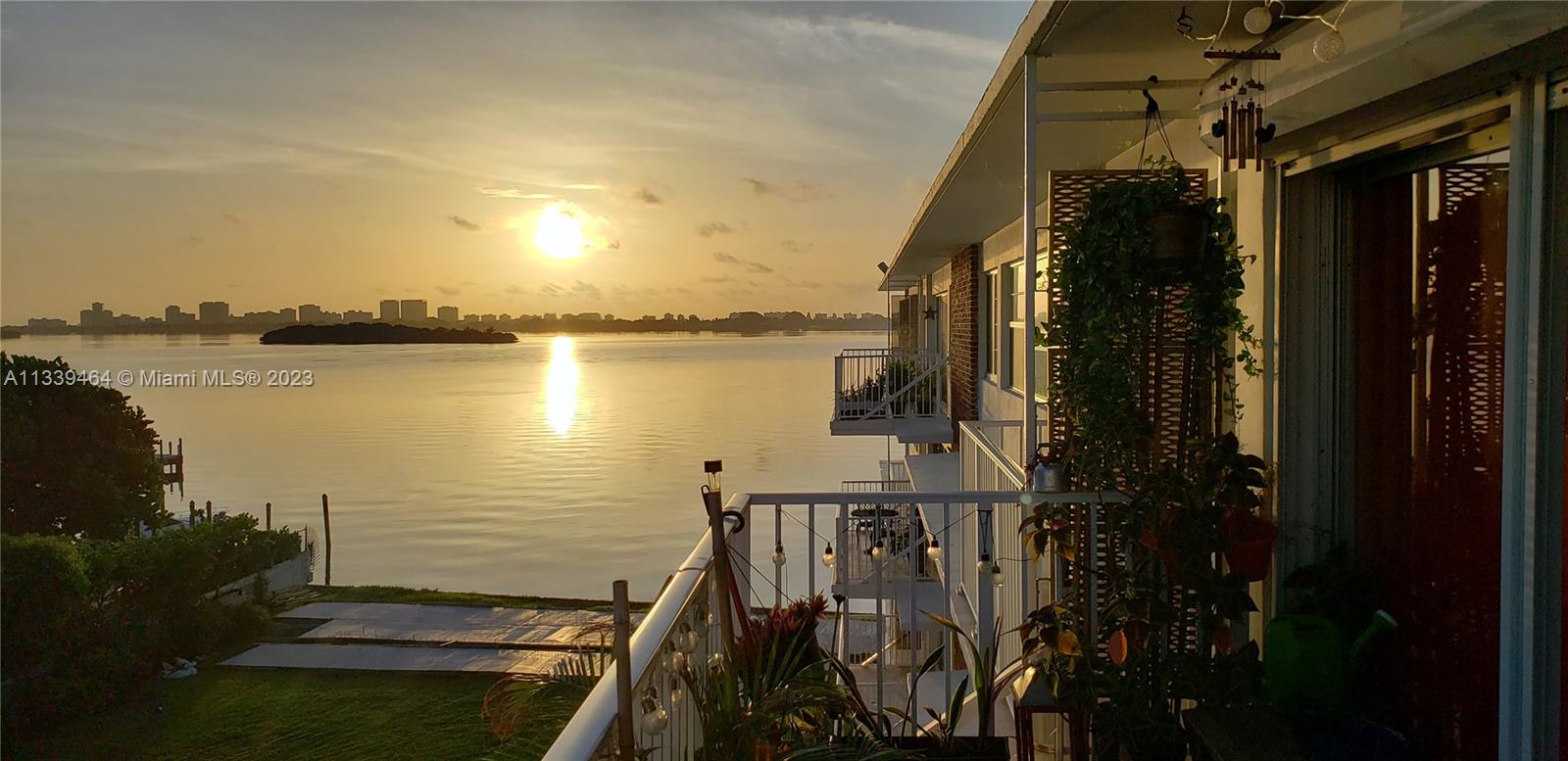 Balcony view sunrise