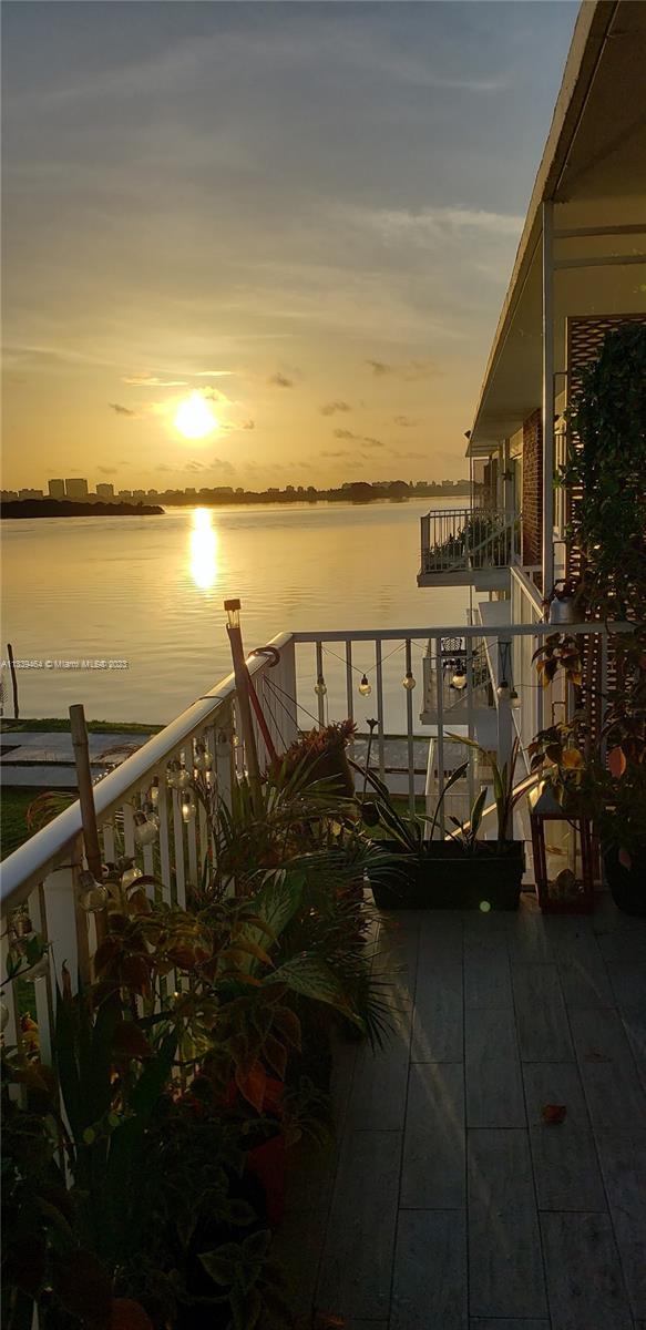 Balcony view sunrise