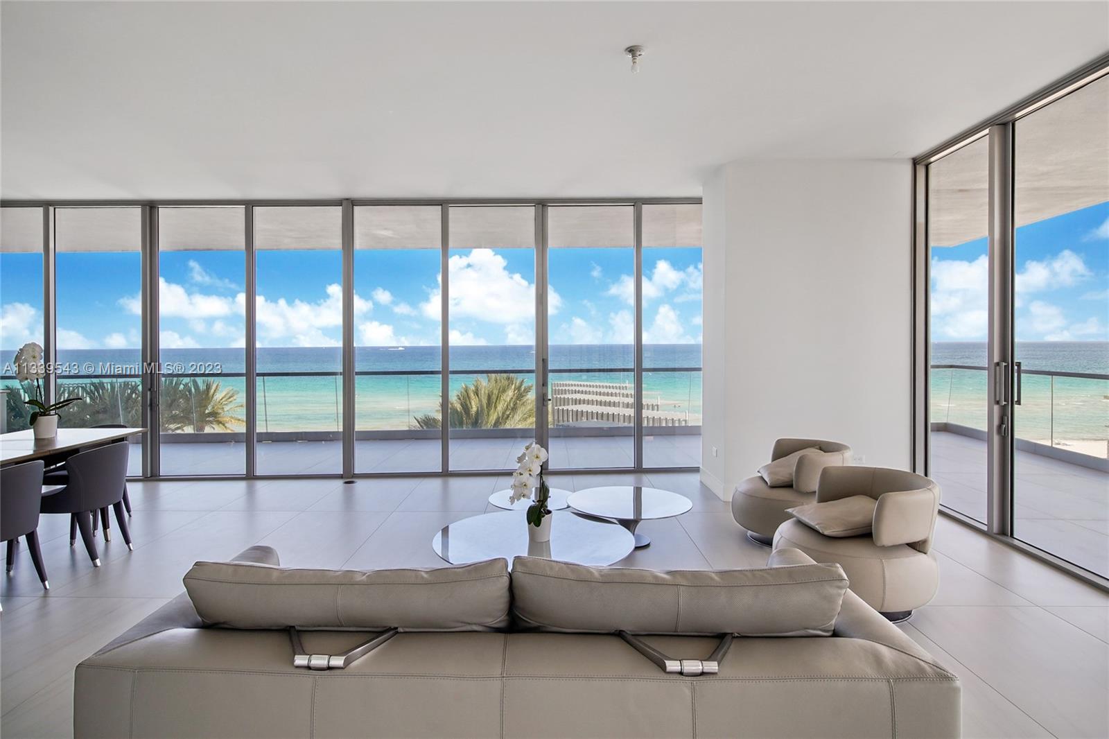CORNER FLOW THRU UNIQUE (ONLY 2 OF THIS KIND) UNIT WITH UNOBSTRUCTED VIEW TO THE OCEAN AND INTRACOASTAL. THIS IS A 4,200SF HOME (1 & 1/2 UNIT) PLUS 2,000 FEET OF WRAPAROUND TERRACE (BUILT-IN SUMMER KITCHEN). 10' HIGH CEILINGS, ITALIAN WHITE CERAMIC FLOORS, ITALIAN CABINETRY, MARBLE COUNTERTOPS, TOP-OF-THE-LINE APPLIANCES, AND SPACIOUS WALK-IN CLOSETS. PRIMARY BEDROOM HAS "HIS" AND "HERS" BATHROOMS, OCEAN VIEW & PRIVATE TERRACE. TURNBERRY OCEAN CLUB RESIDENCES IS COMPOSED OF 70,000 SF OF LUXURY AMENITIES W/UNRIVALED, WORLD CLASS SERVICE INCL. 3 -STORY PRIVATE SIGNATURE SKY CLUB W/ SUNRISE/SUNSET POOLS, PRIVATE DINING, HEALTH & WELLNESS SPA &​​‌​​​​‌​​‌‌​‌‌‌​​‌‌​‌‌‌​​‌‌​‌‌‌ ENTERTAINMENT.