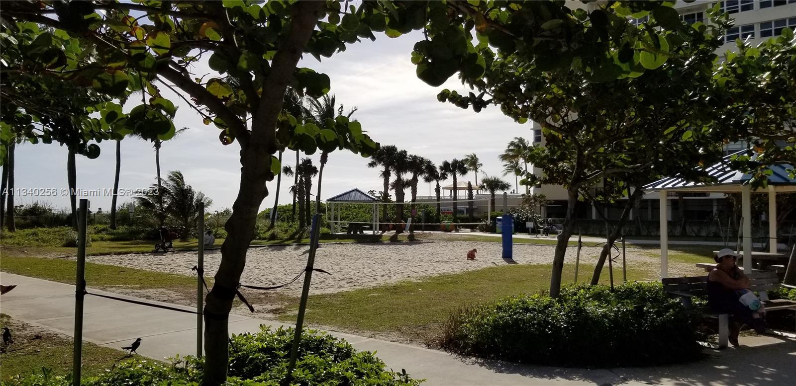 Vollyball beach court  at the public park walking distance