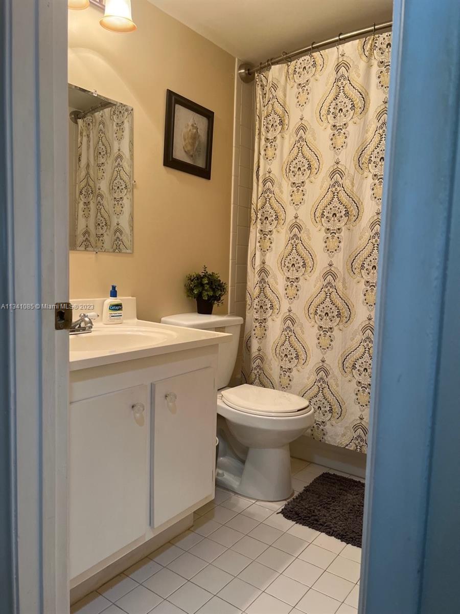 2nd bathroom down the hallway