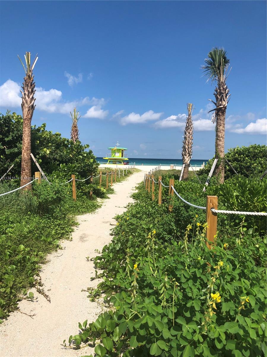 Beach Access behind building