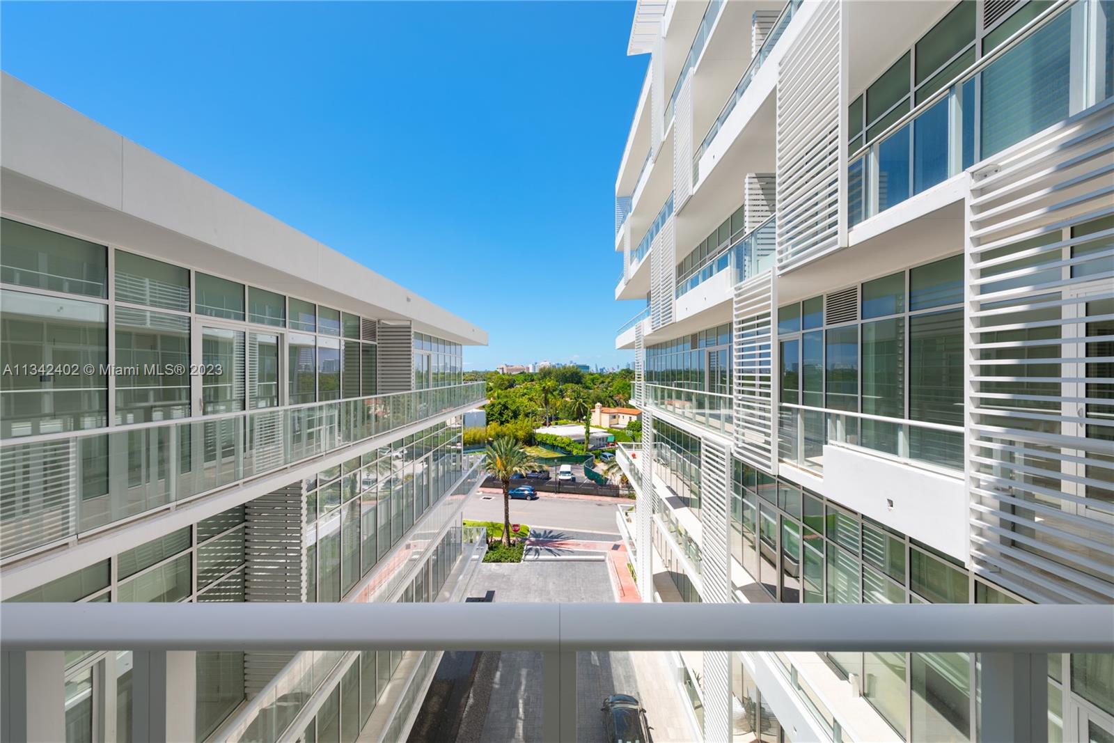 balcony view looking south - lots of natural light