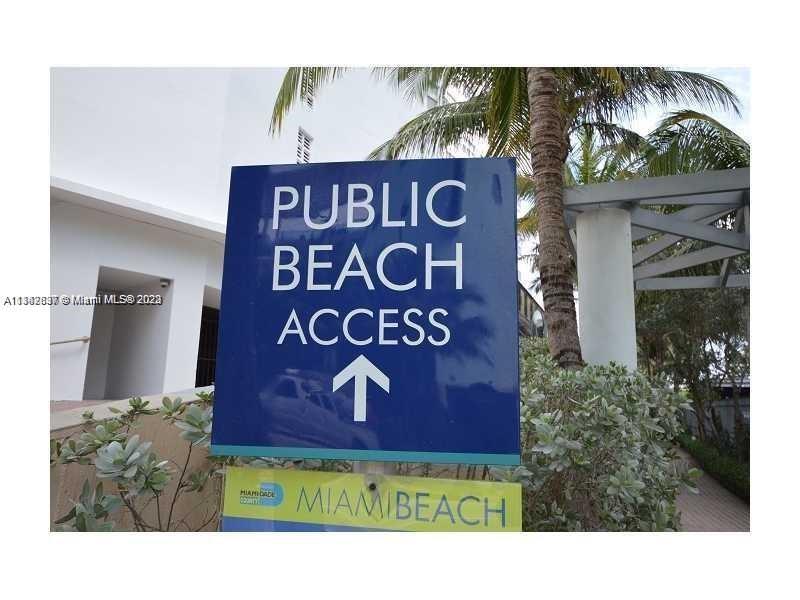 Beach access across street