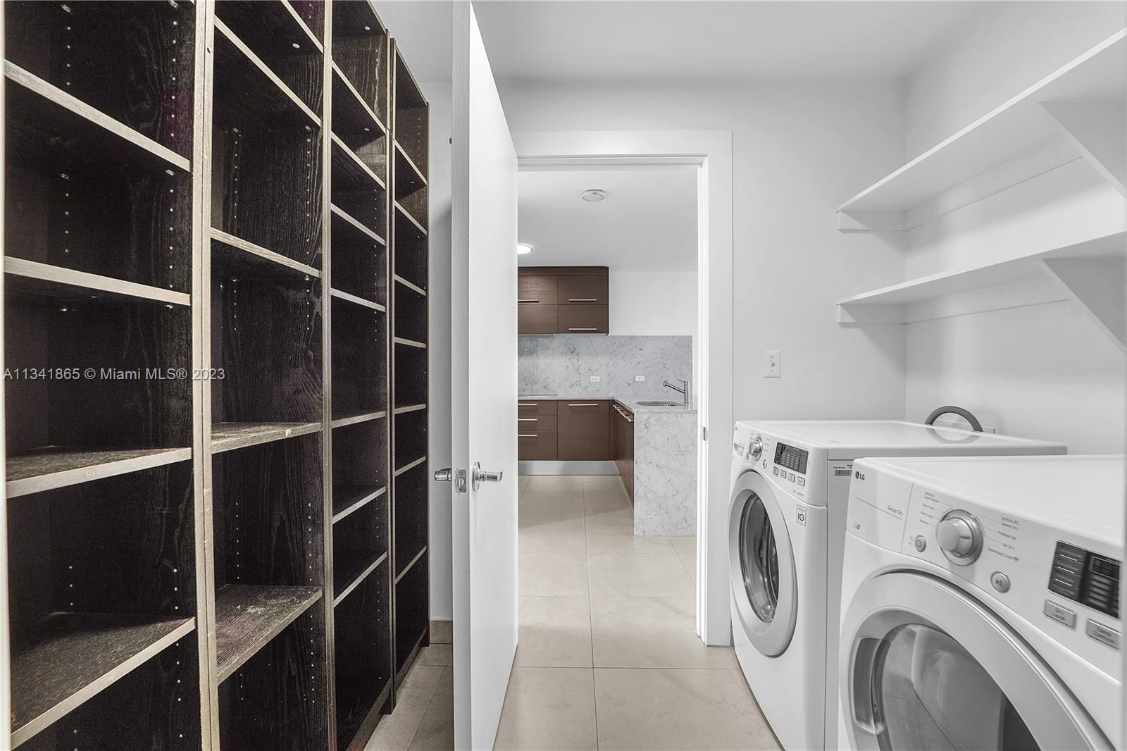 Separate laundry room