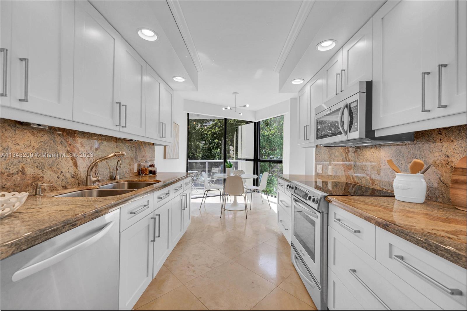 Upgraded kitchen with plenty of natural light