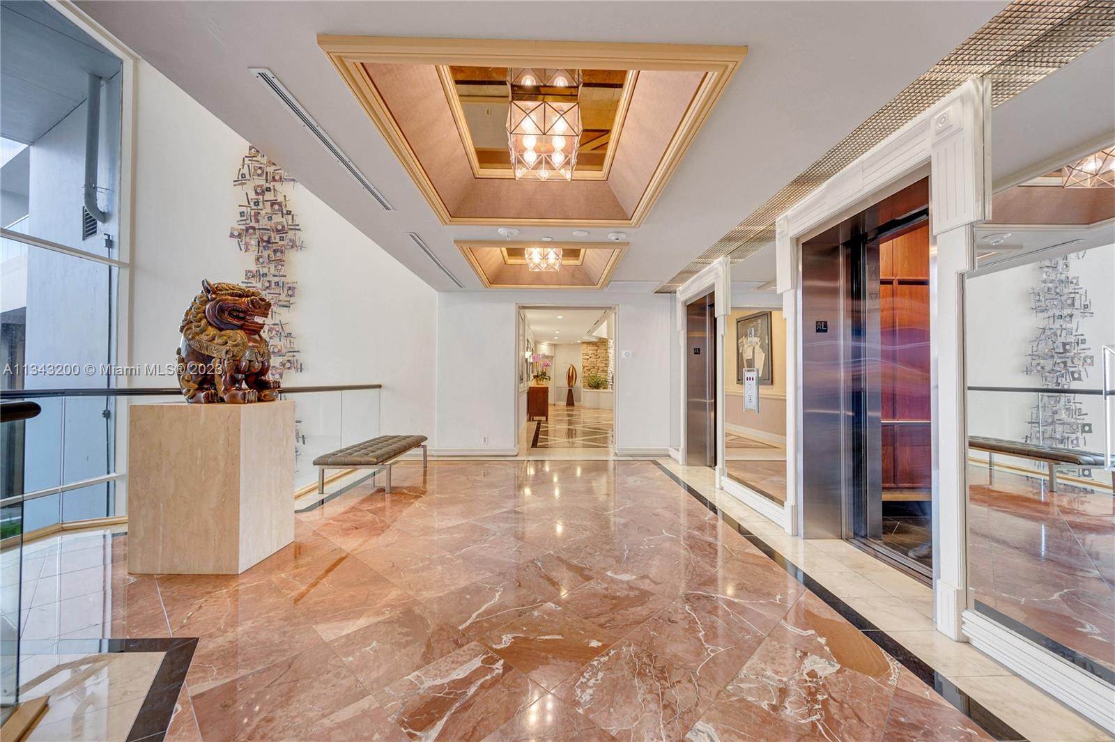 Elegant building lobby