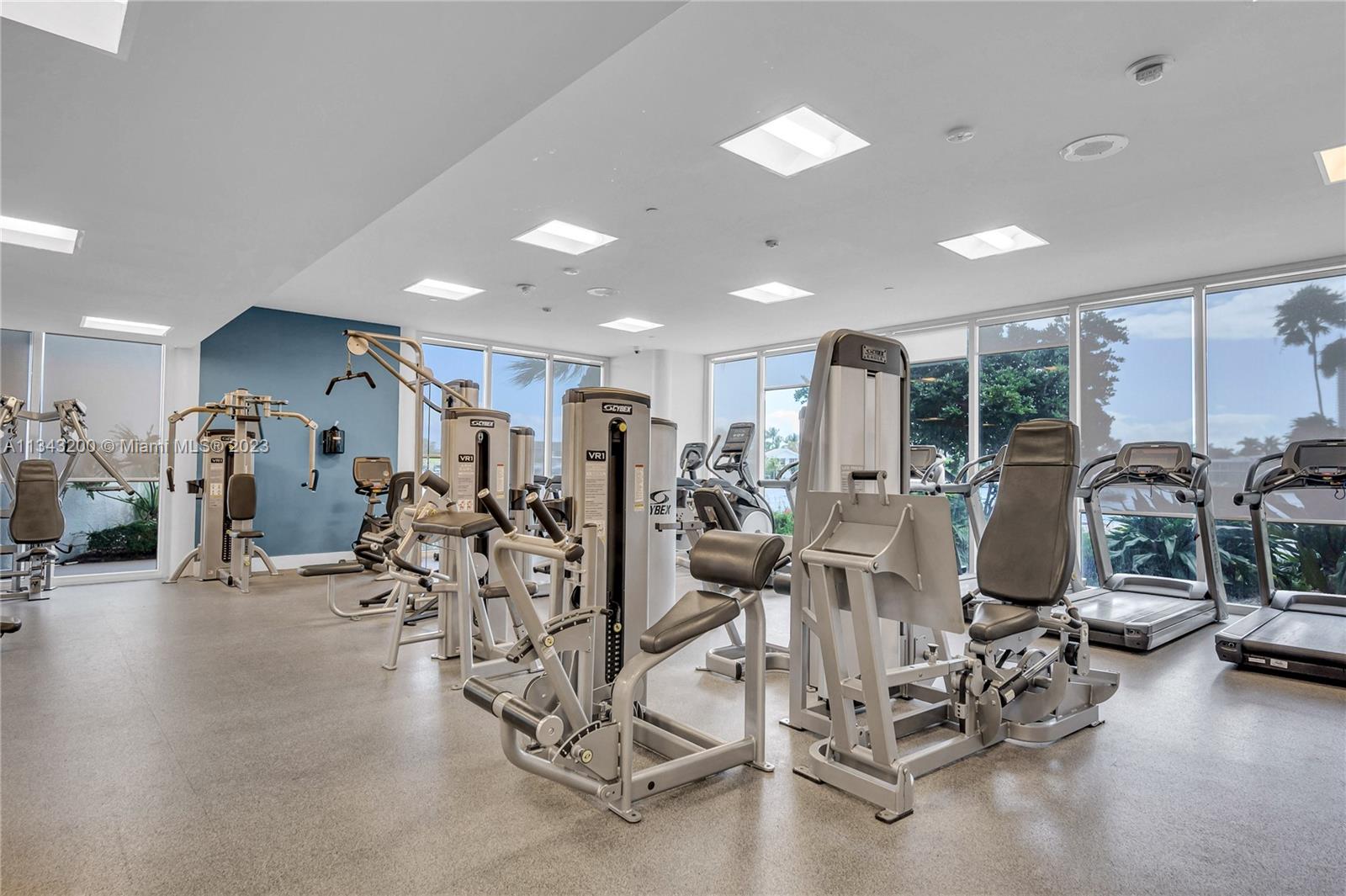 Beautiful spacious gym with state-of-the-art equipment.
