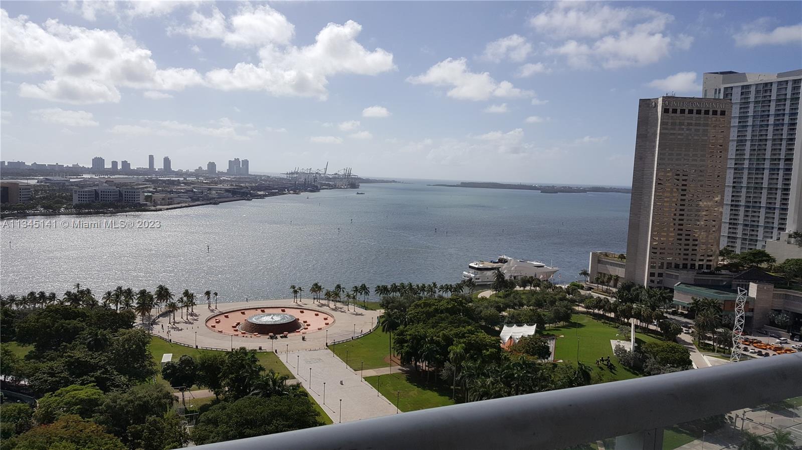 This stunning apartment (2/2 + Den) in the heart of Downtown Miami is a renter's dream come true! Wake up to spectacular views of the Miami Bay. Rent includes 1 parking space, internet, basic cable, water, sewer, and garbage as provided by the association. Access to parking security, valet parking, gym, yoga room, pool, Jacuzzi, BBQ area, full service spa, and more make this apartment one of a kind. Located walking distance from Bayside Park, FTX Arena, restaurants, supermarkets, and public transportation, this apartment is centrally located and perfect for anyone looking to experience the best of Miami. Don't miss out on this amazing opportunity!